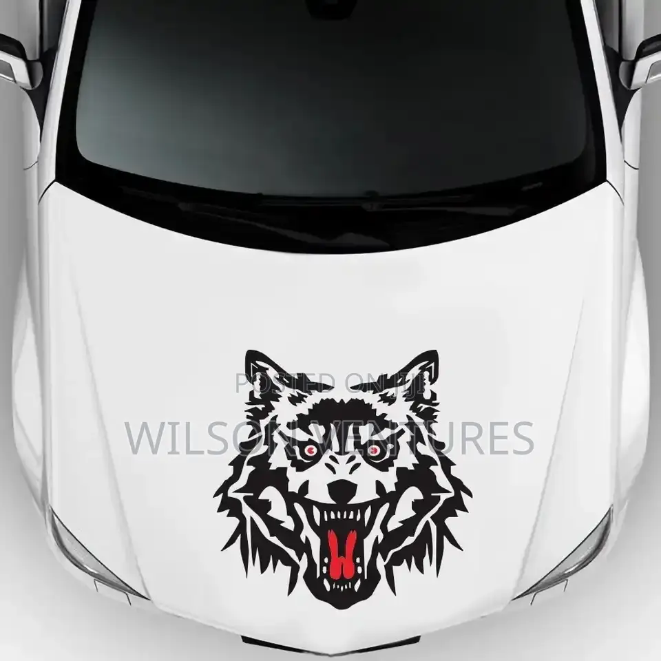 Wolf Head Sticker Design