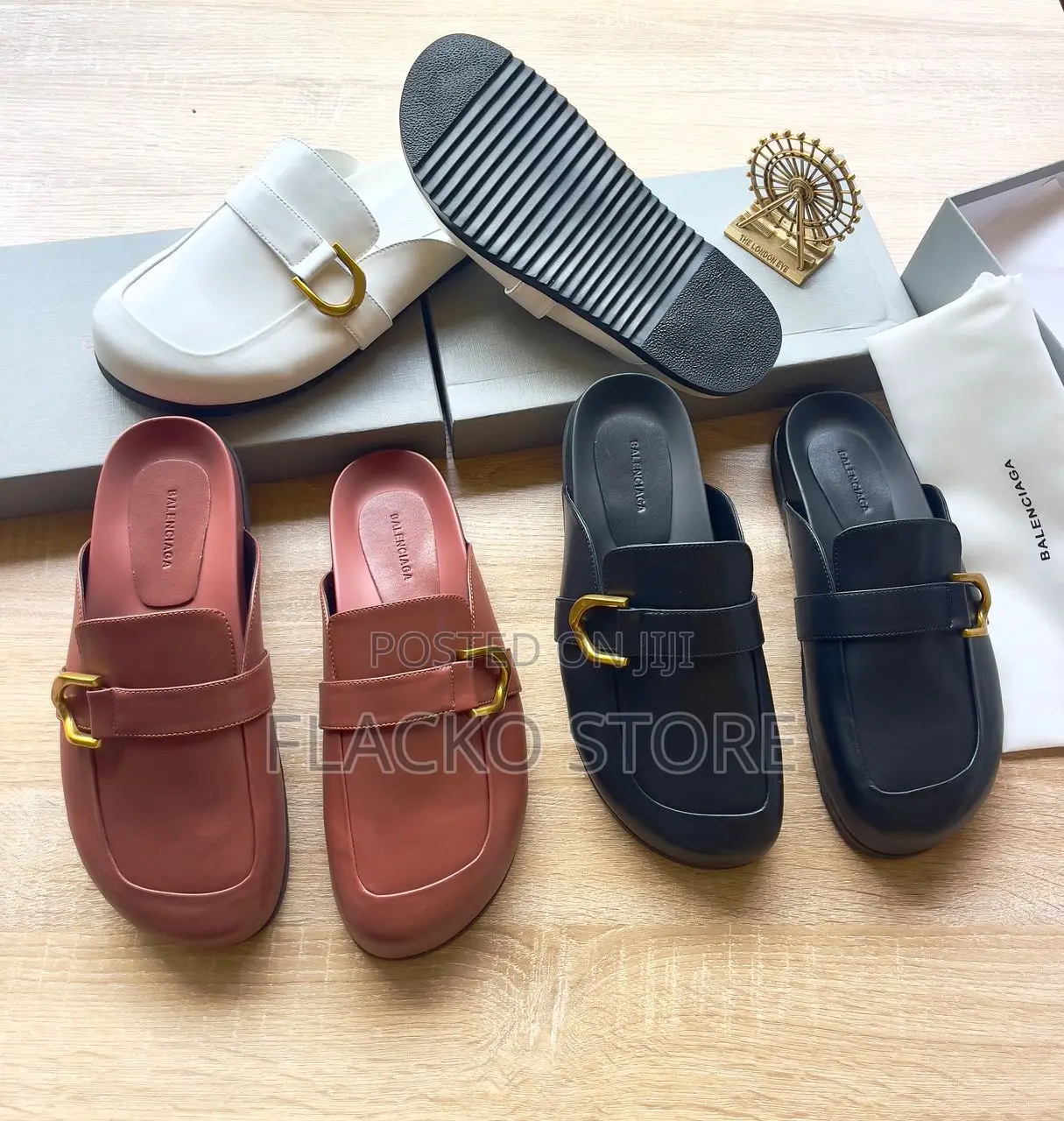 Original Balenciaga Leather Mules