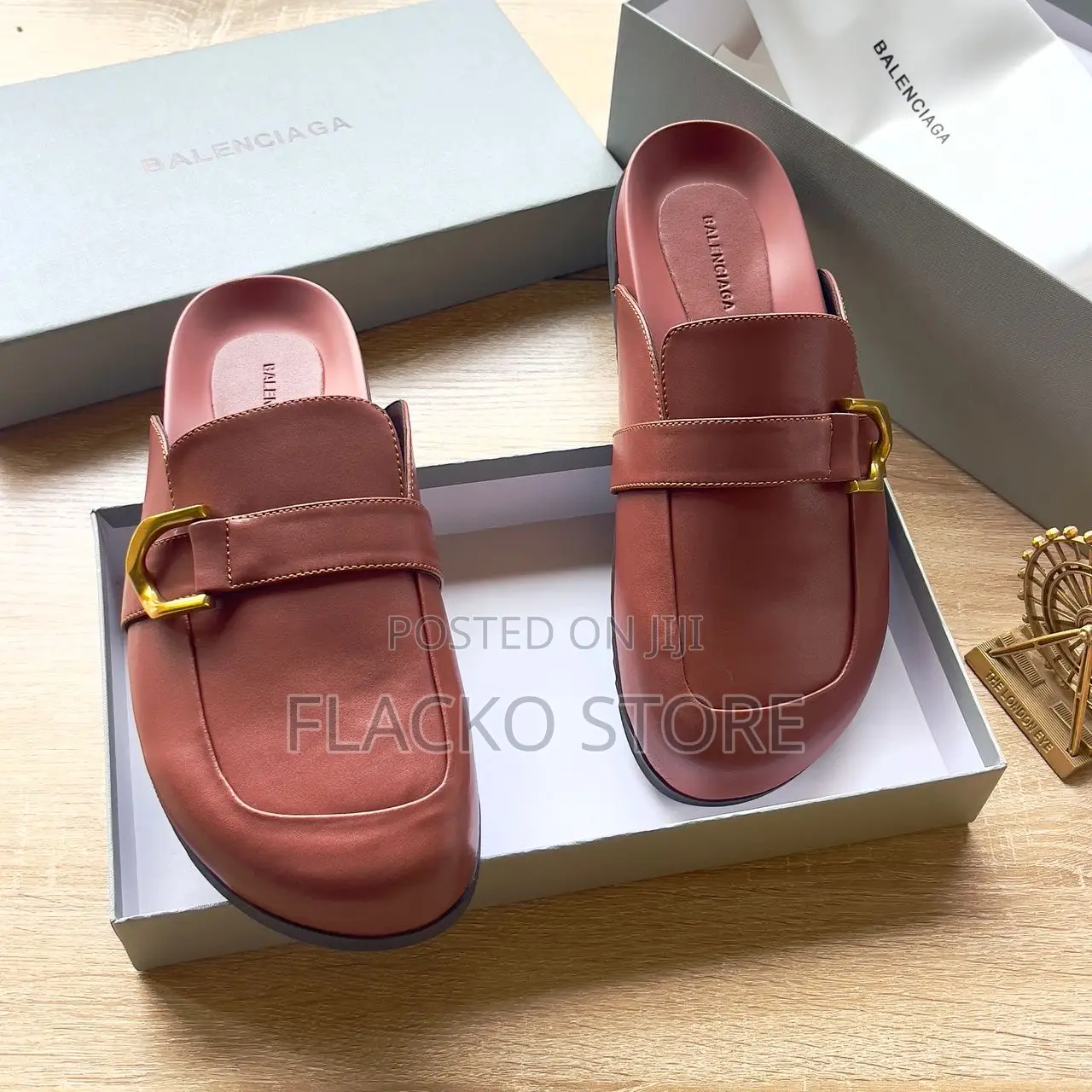 Original Balenciaga Leather Mules