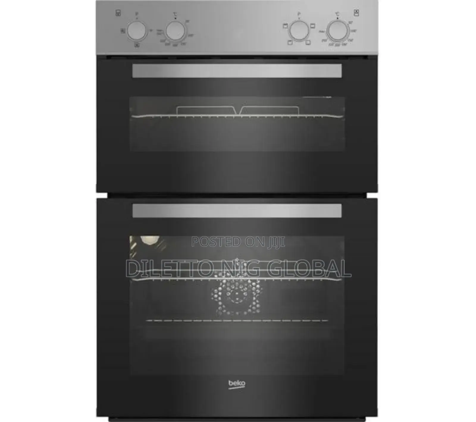 Beko Bxdf21000s Electric Double Oven - Silver