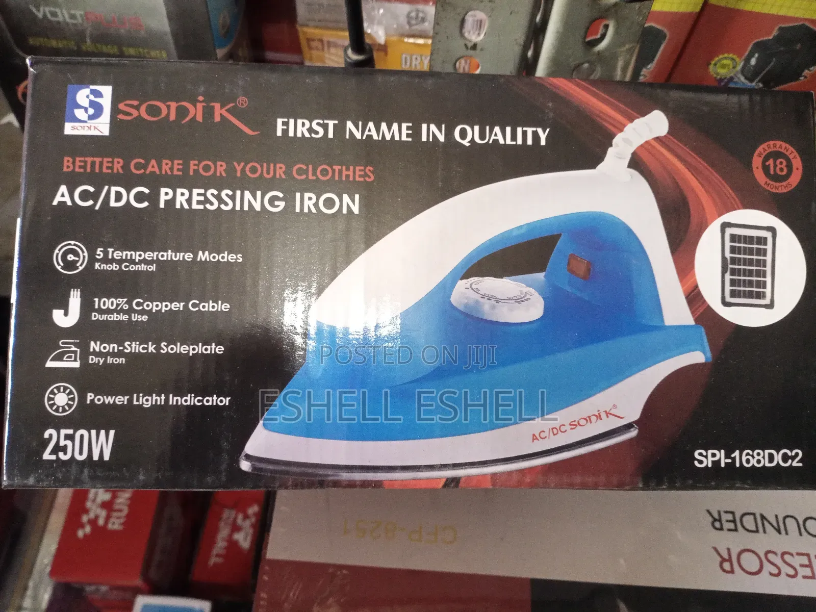 Sonik Solar/Electric Pressing Iron