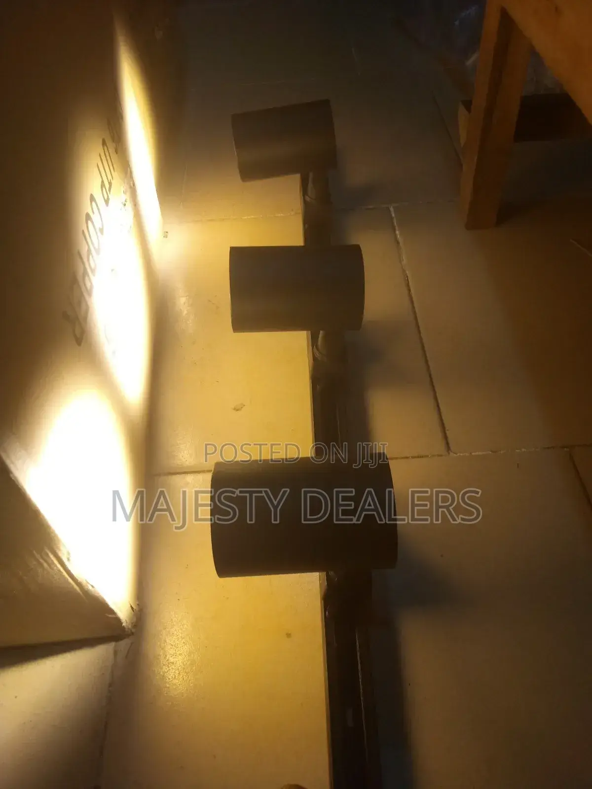 Track Lights Complete 3in 1 Set Golden Color