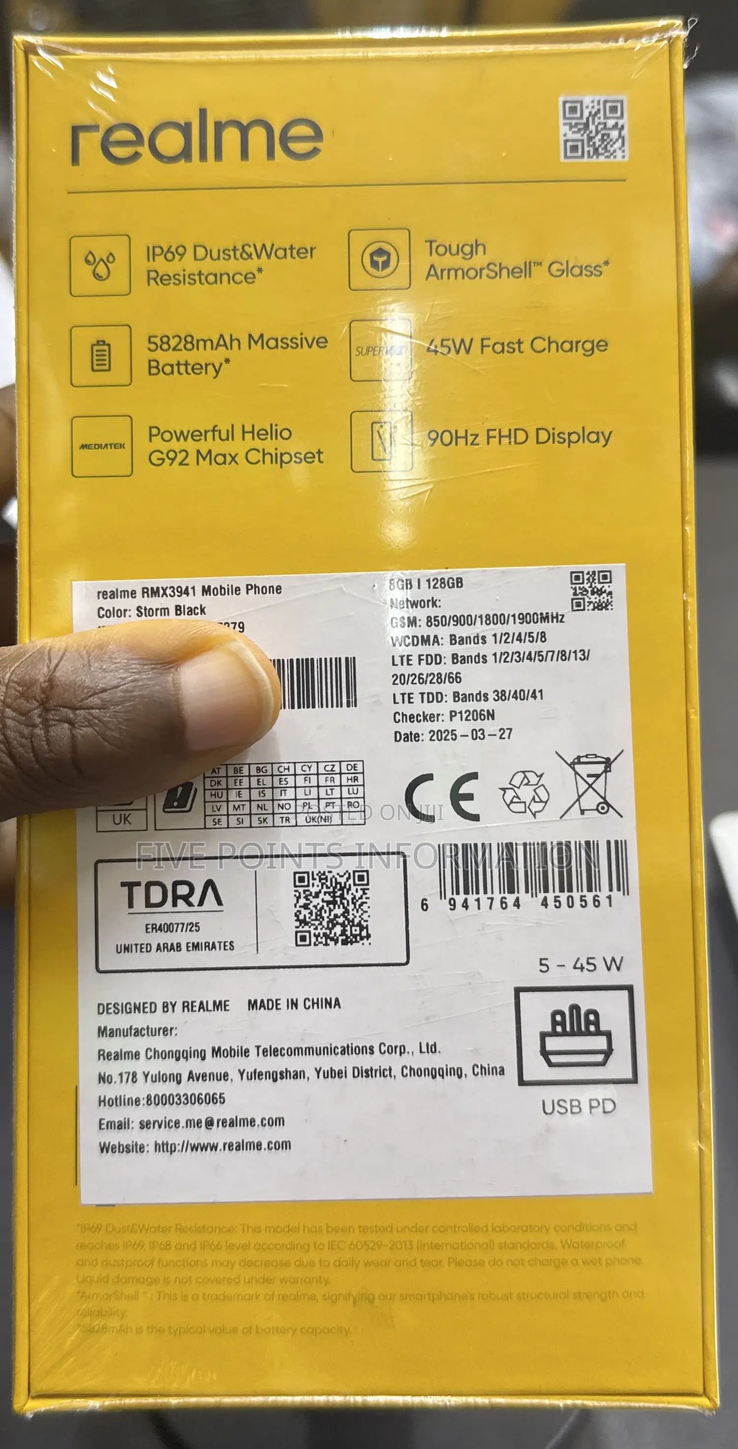 New Realme C75 128 GB Black