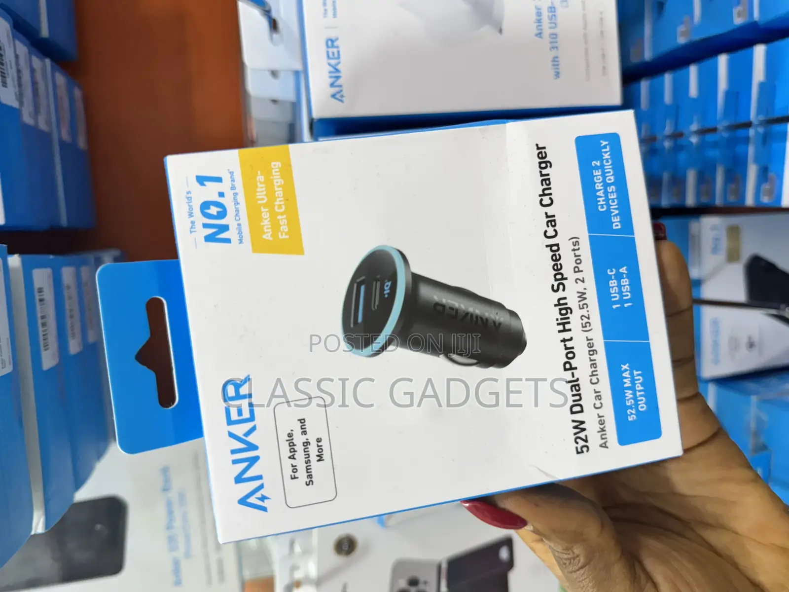 Anker 323 52w Dual Port High Speed Car Charger (52.5w)