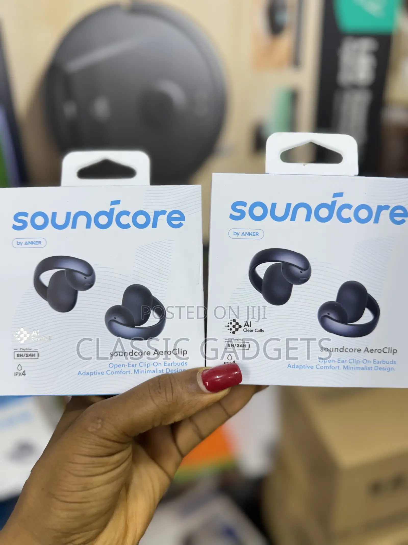 Soundcore by Anker Aeroclip | Open-Ear Clip-on Earbuds