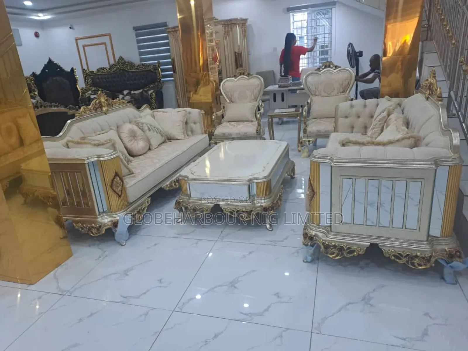 Luxury Turkish Royal Sofa Comes With a Center Table
