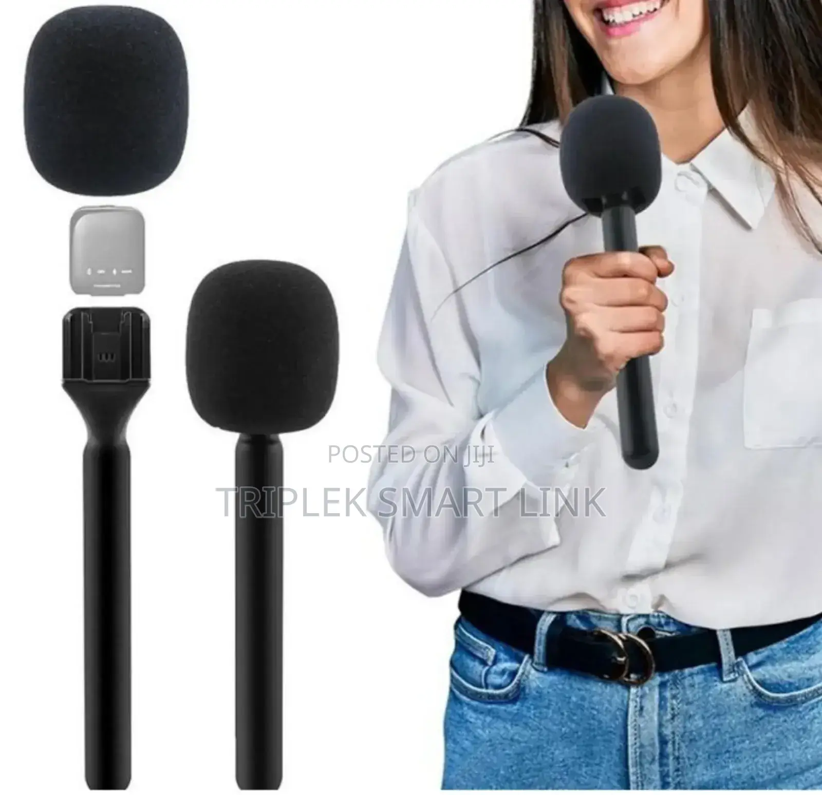 Wireless Microphone Holder Handheld Handle Grip for Mic