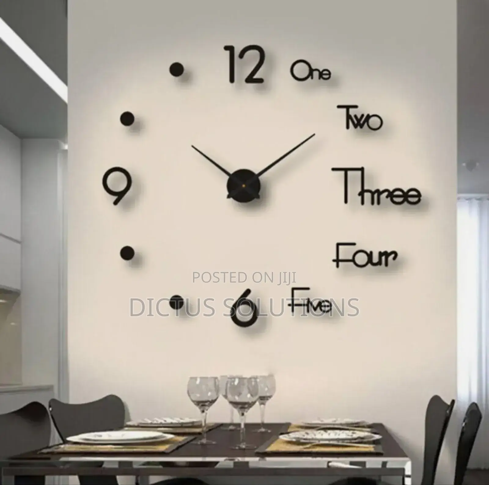Diy Wall Clocks 3d Mirror Stickers Morden Wall Clock