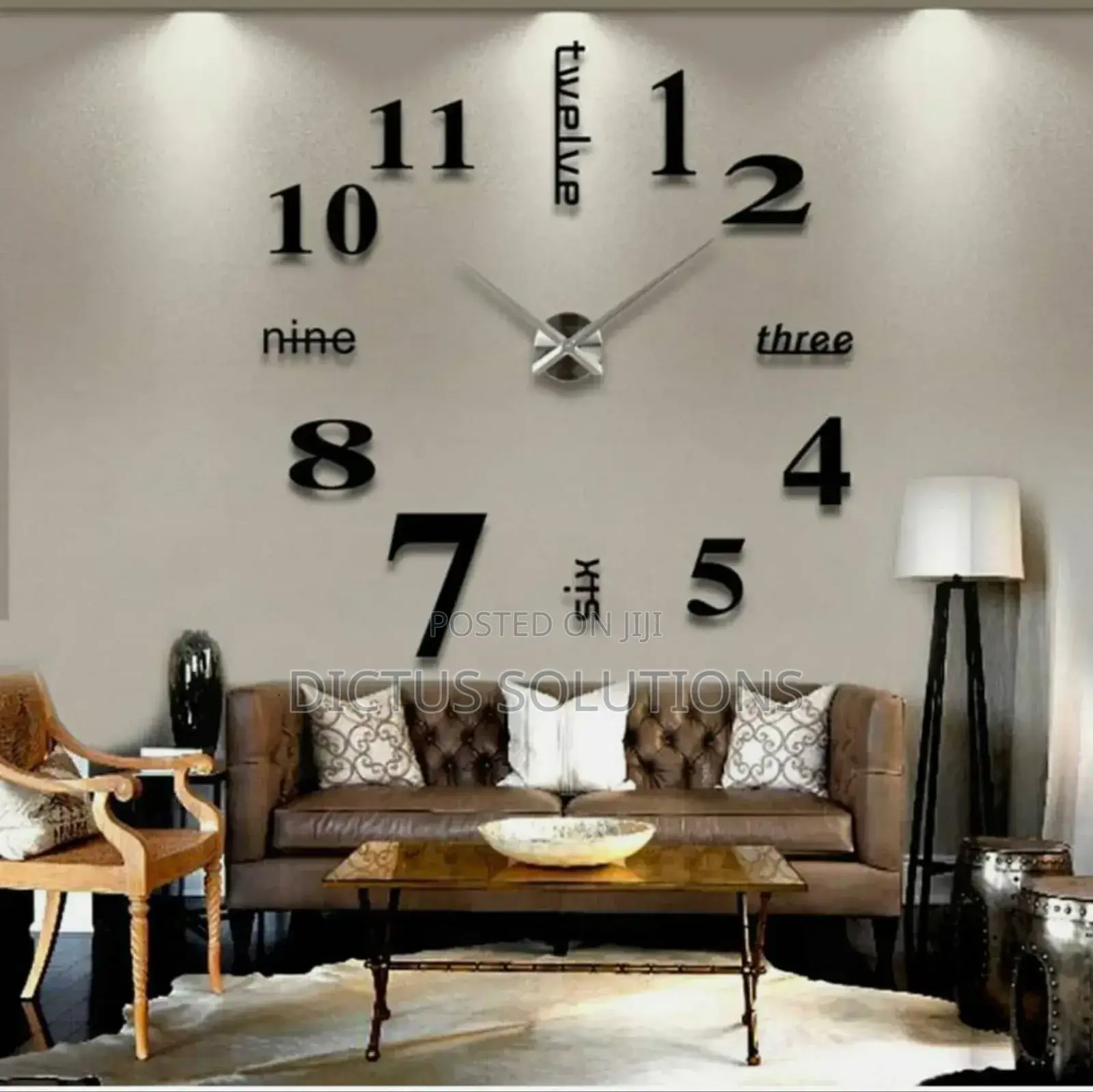 Diy Wall Clocks 3d Mirror Stickers Morden Wall Clock