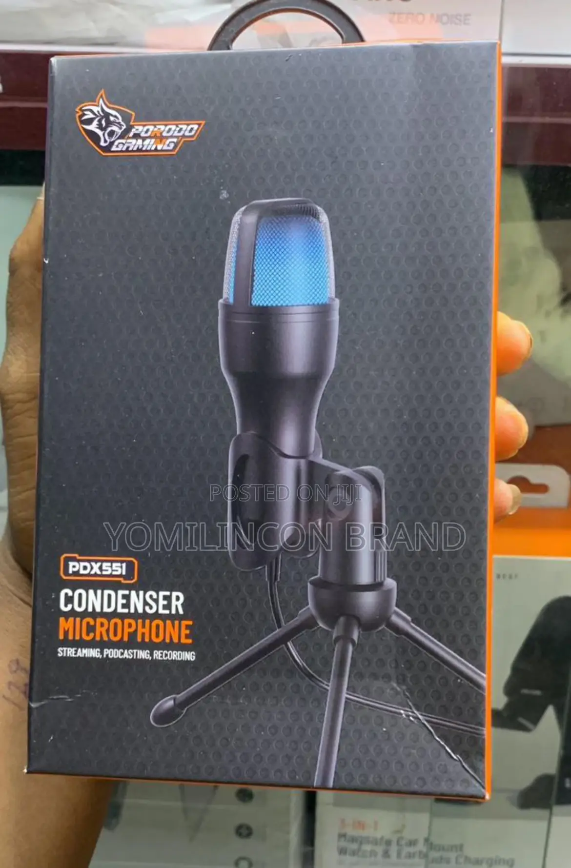 Porodo Gaming Condenser Microphone - Black