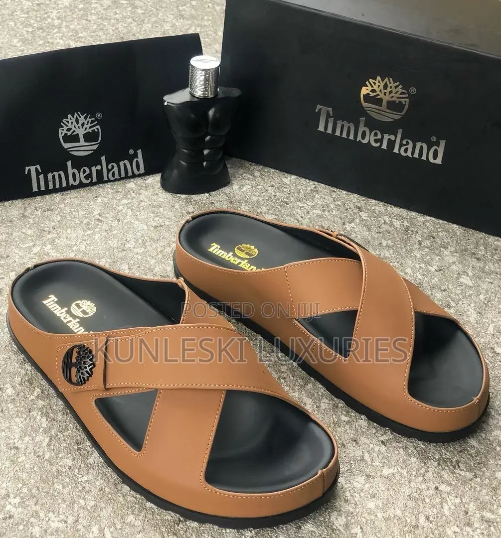 Original Timbeland Cross Leather Slippers for Men