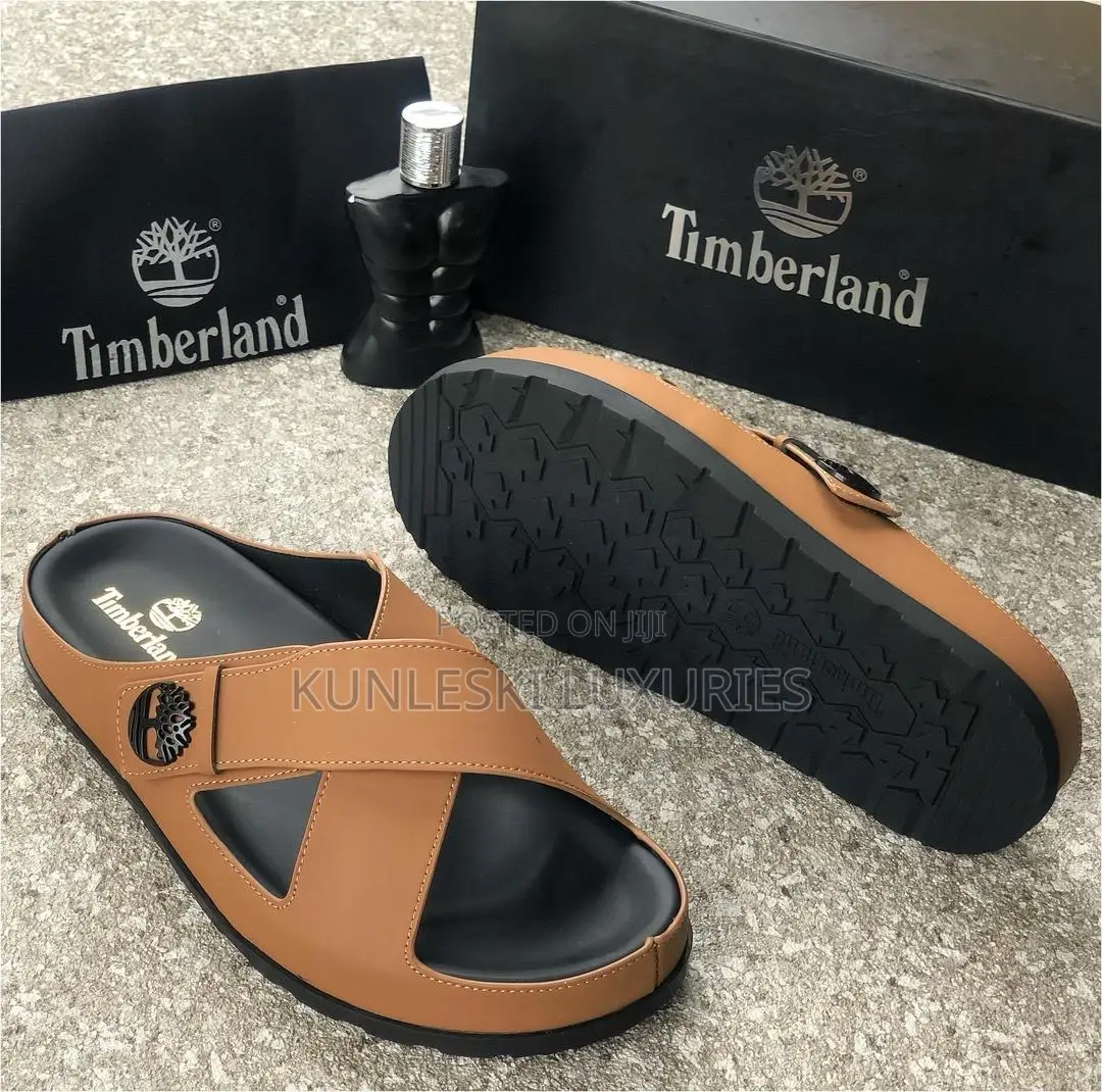 Original Timbeland Cross Leather Slippers for Men