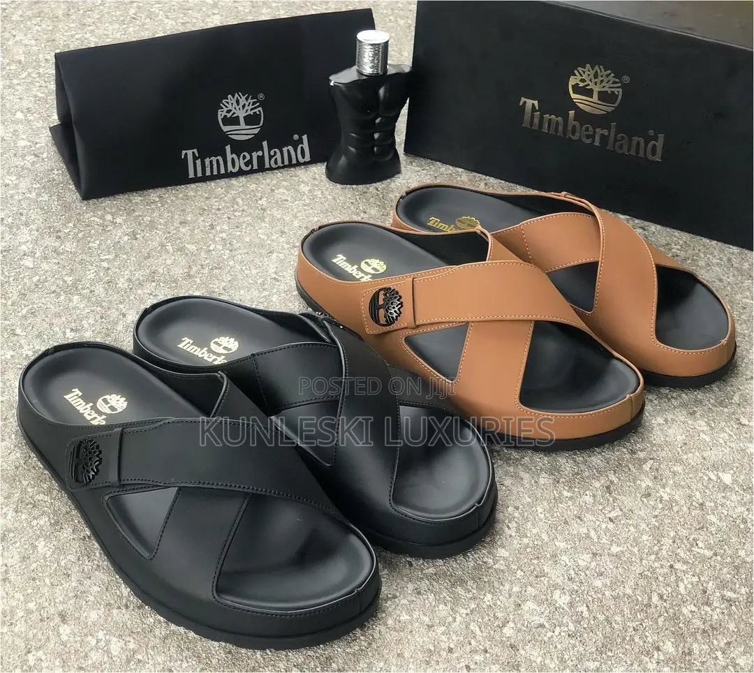 Original Timbeland Cross Leather Slippers for Men