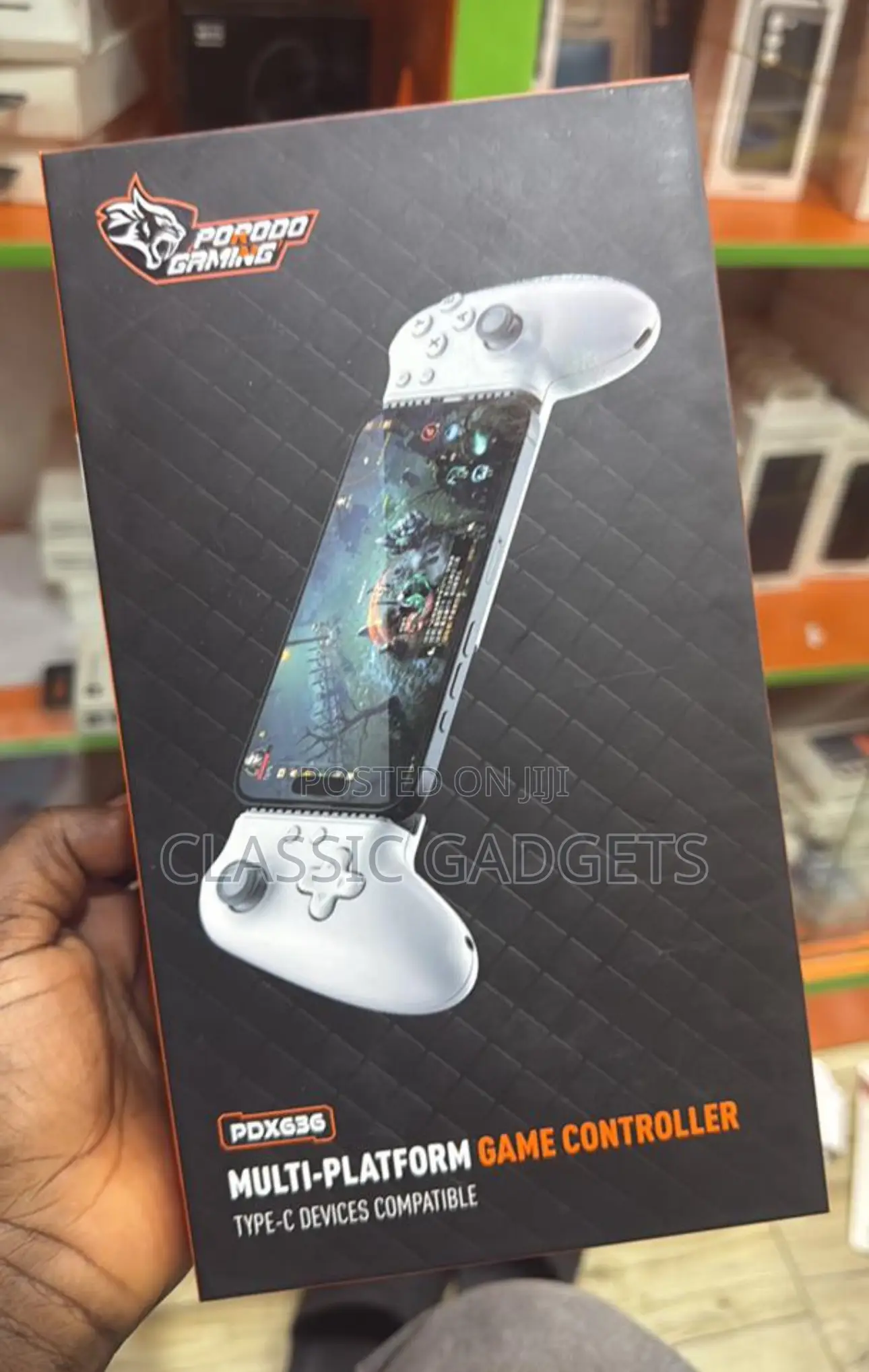 Porodo Gaming Multi-Platform Game Controller,Bluetooth/Wired