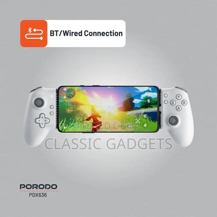 Porodo Gaming Multi-Platform Game Controller,Bluetooth/Wired