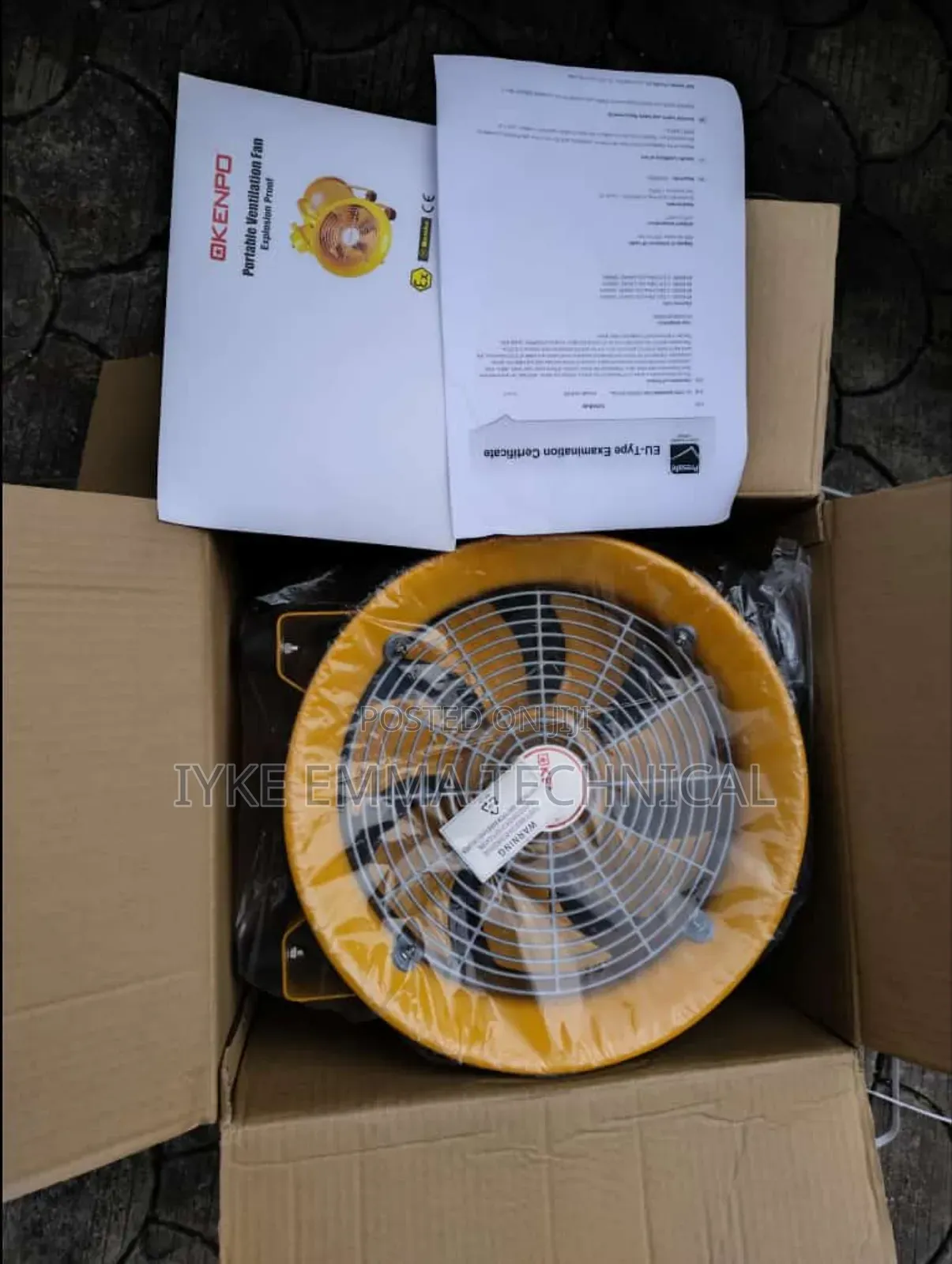 12" Kenpo Portable Ventilation Fan Explosion Proof