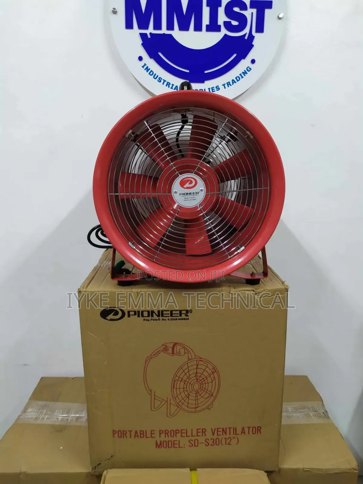 12" Portable Ventilator With a 5m Hose 220v-240v