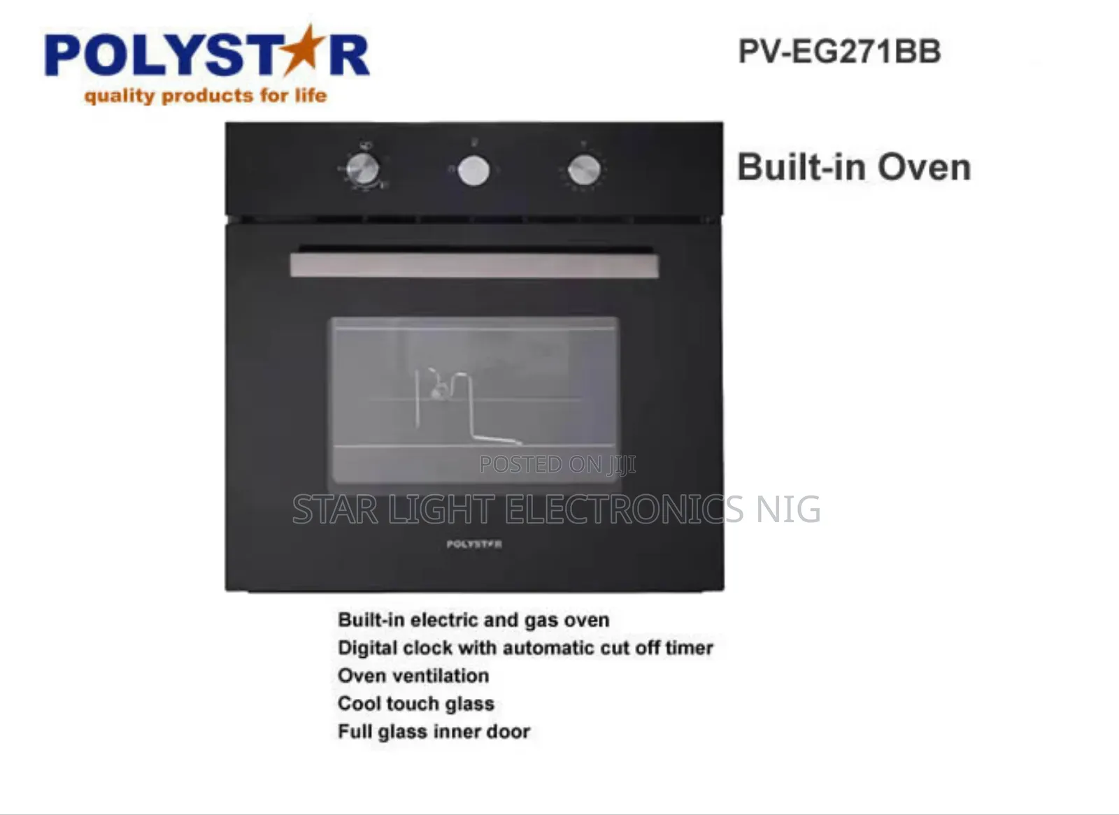 Electric & Gas In-built Oven