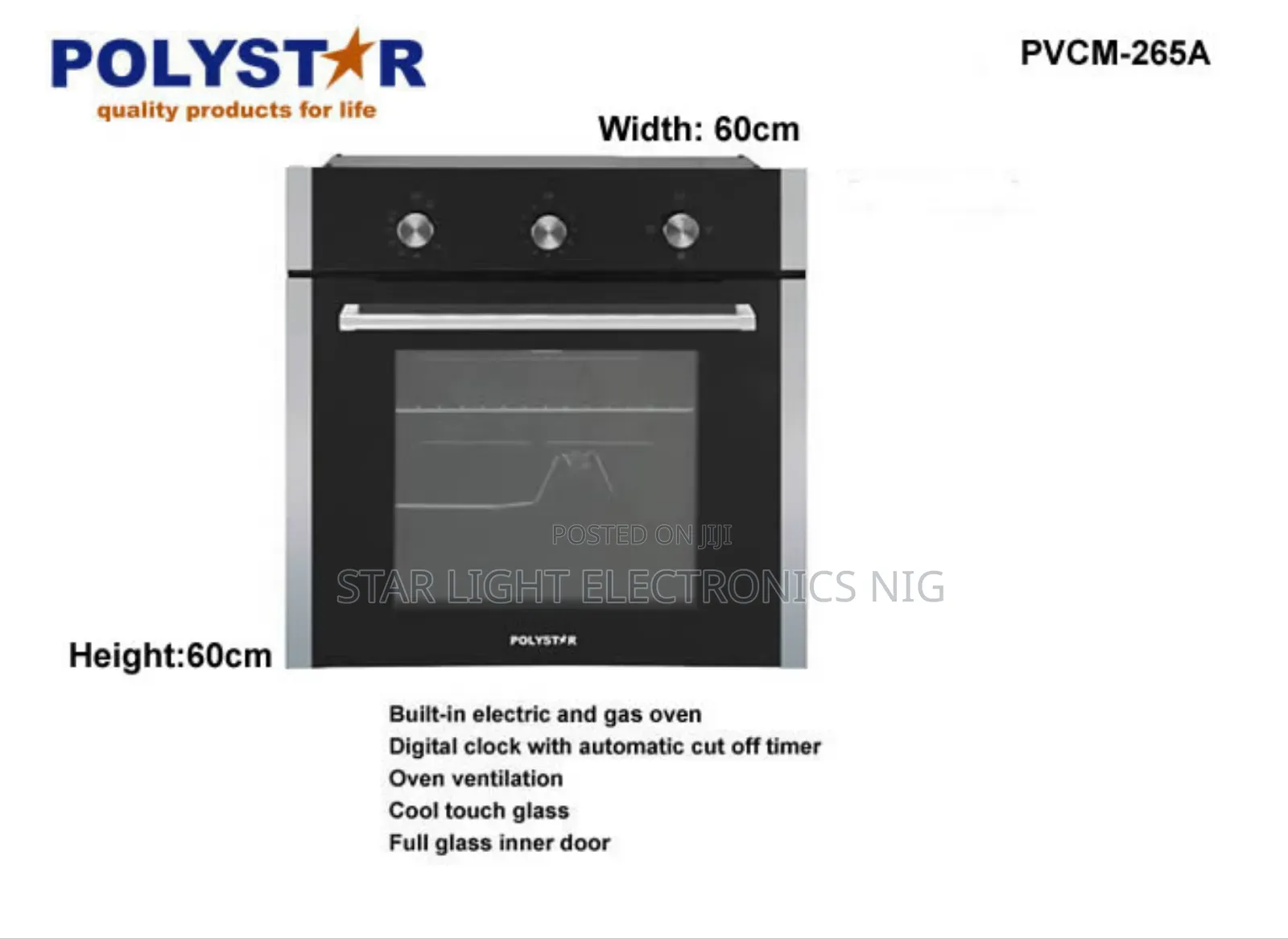 Electric & Gas In-built Oven