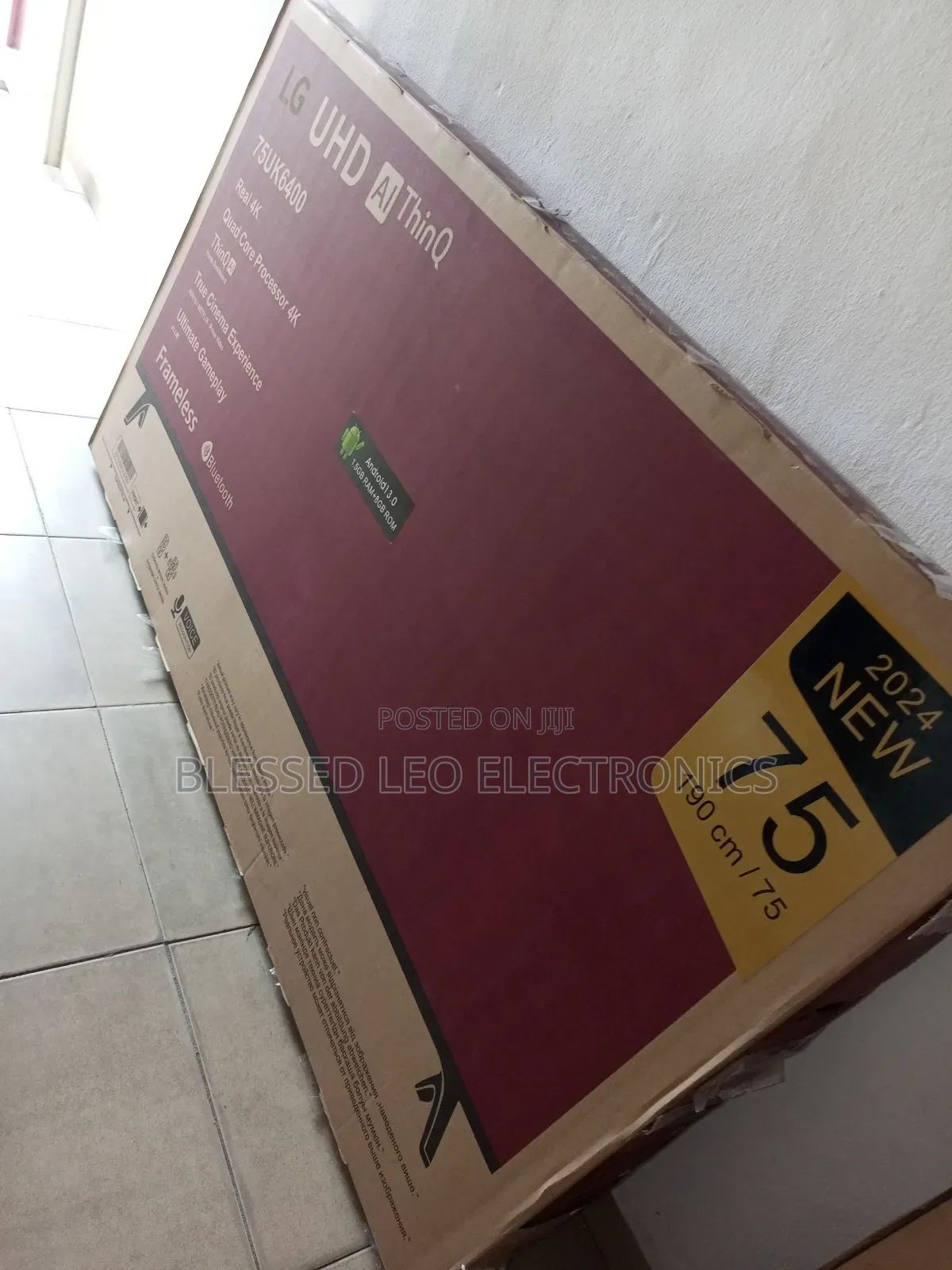 75 Inches With Inbuld Bluetooth Netflix Wi-Fi Facebook Googl