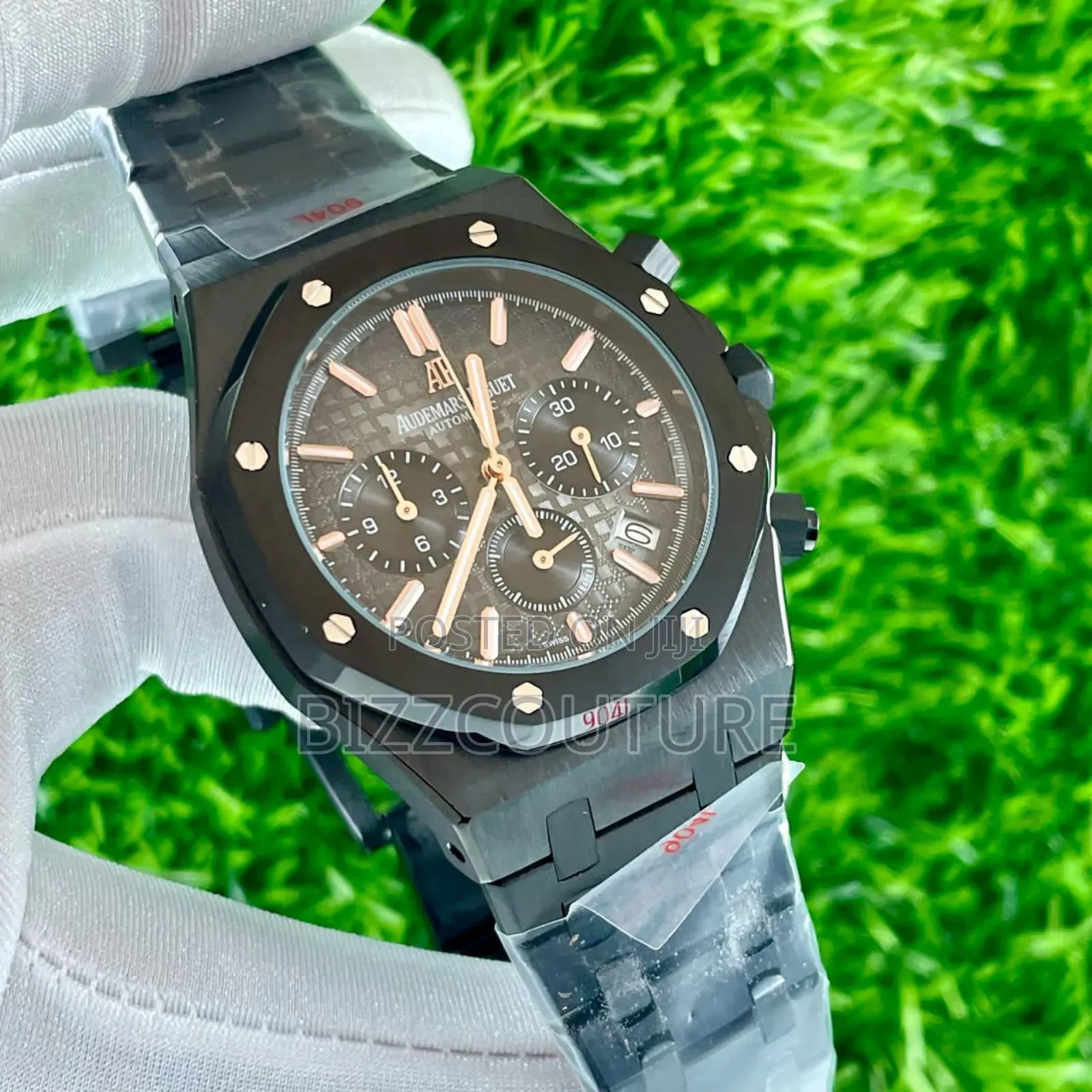 Original Audemars Piguet Black Stainless Steel Watch