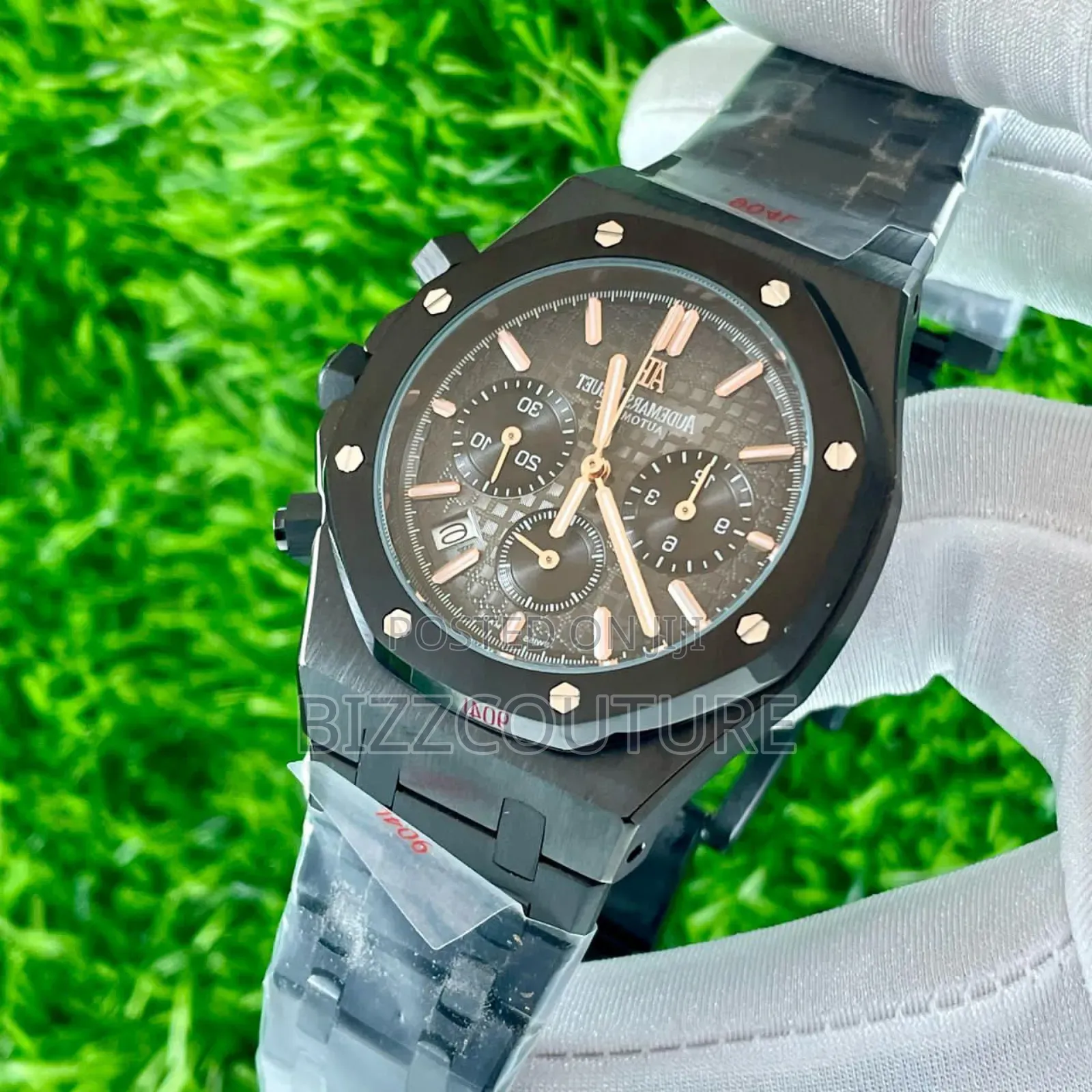 Original Audemars Piguet Black Stainless Steel Watch