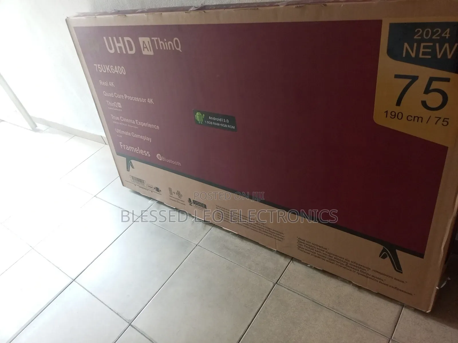 Freamless Lg Smart 75inches Tv