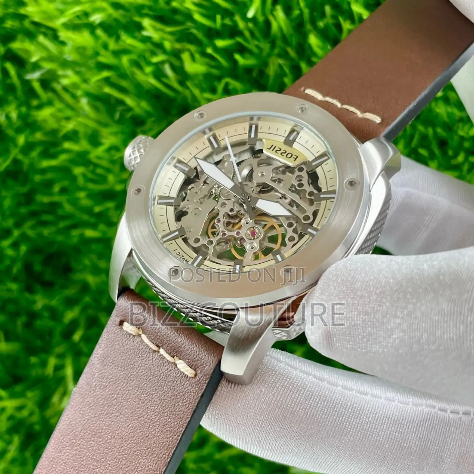 Original Fossil Brown Genuine Leather Strap Watch
