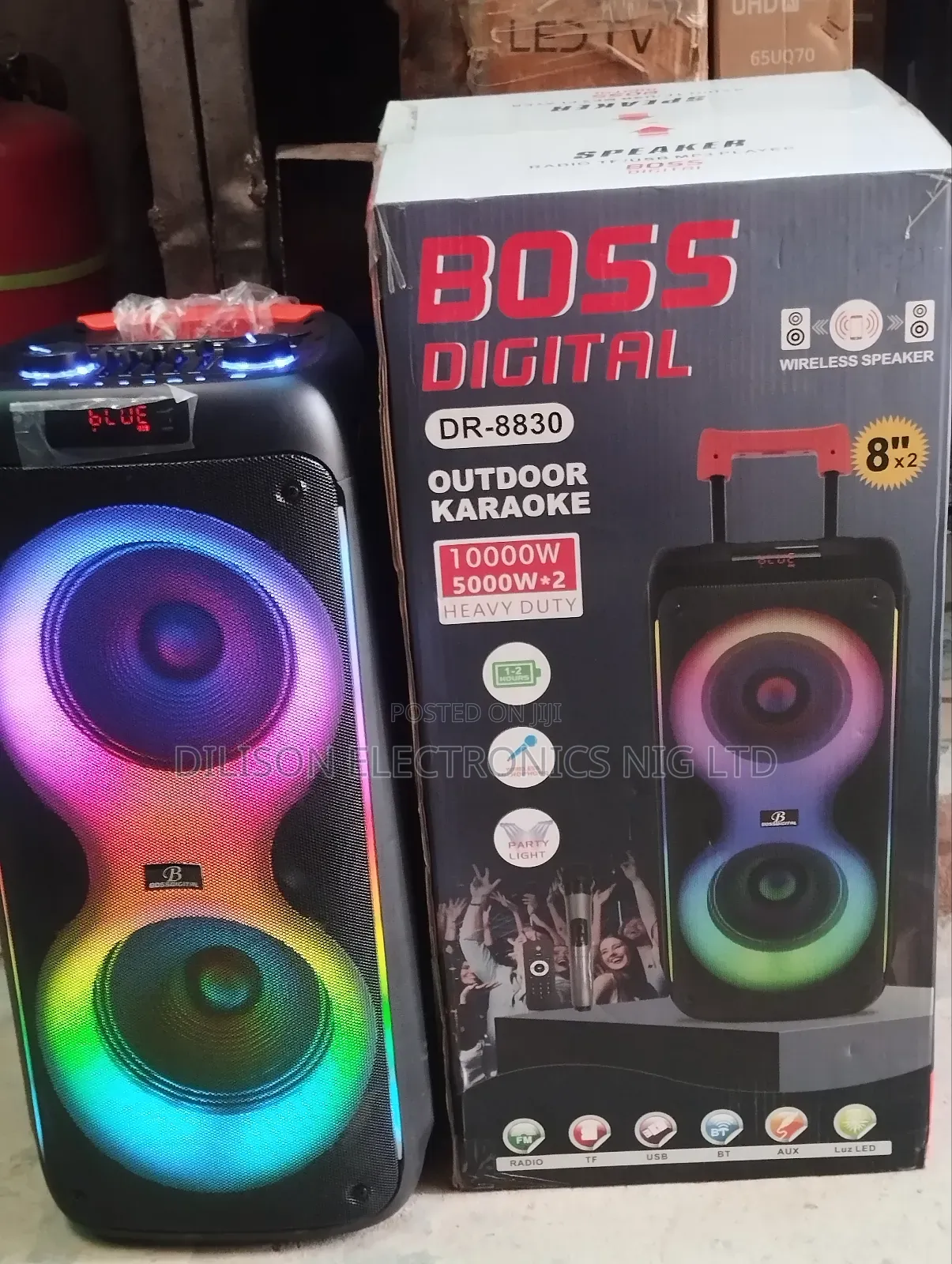 Powerful Bass Boss Digital Rechargeable Battery Speaker