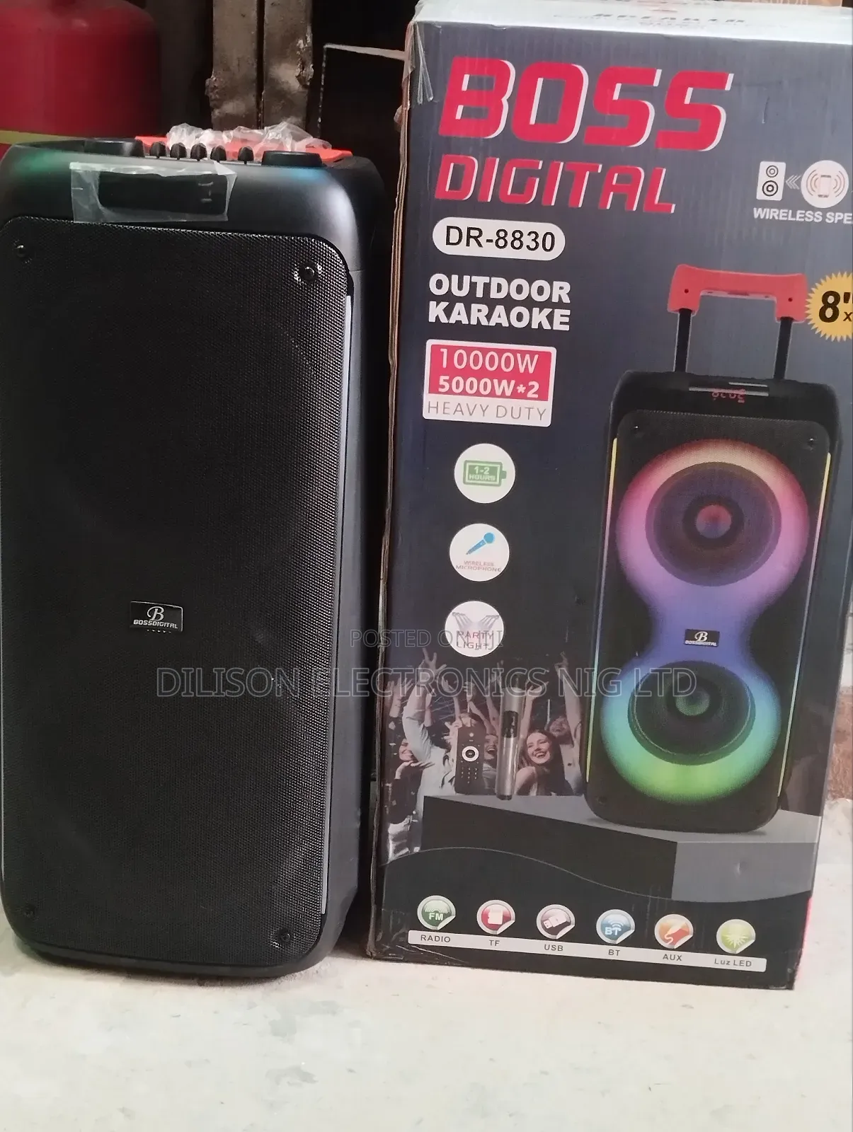 Dc Rechargeable Bluetooth Boss Speaker