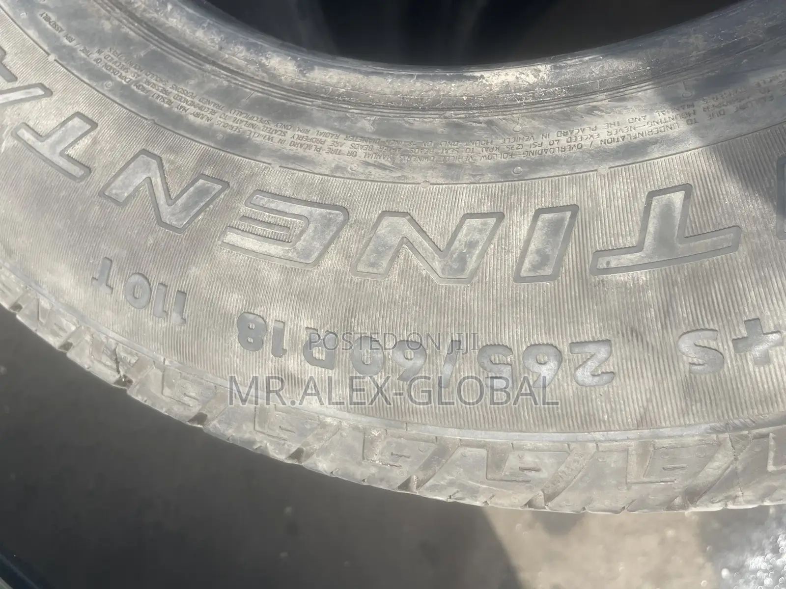 265/60/18 Tires Continental Four Uniform