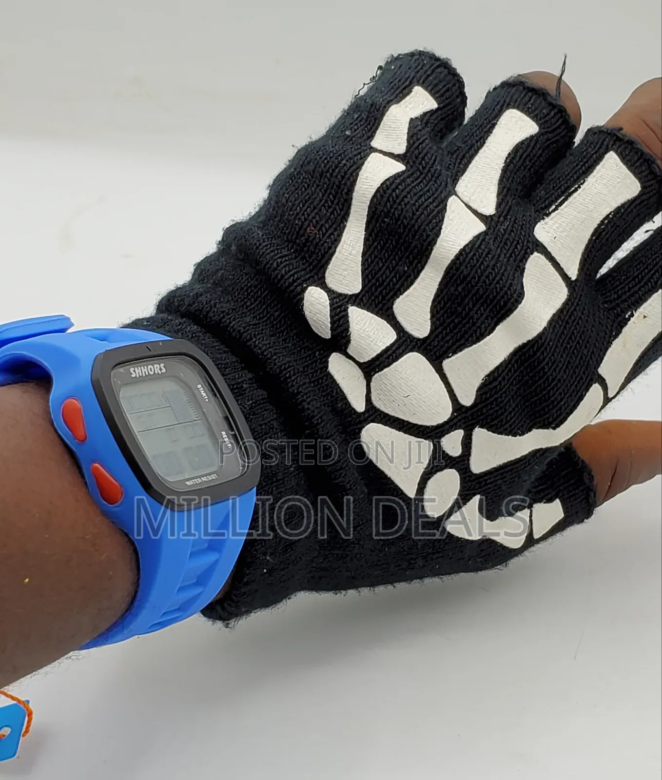 Blue Strap Digital Men's Wrist Watch