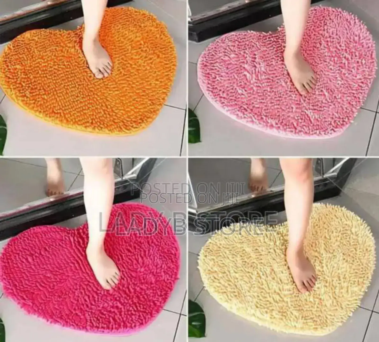 Love Shape Foot Mat