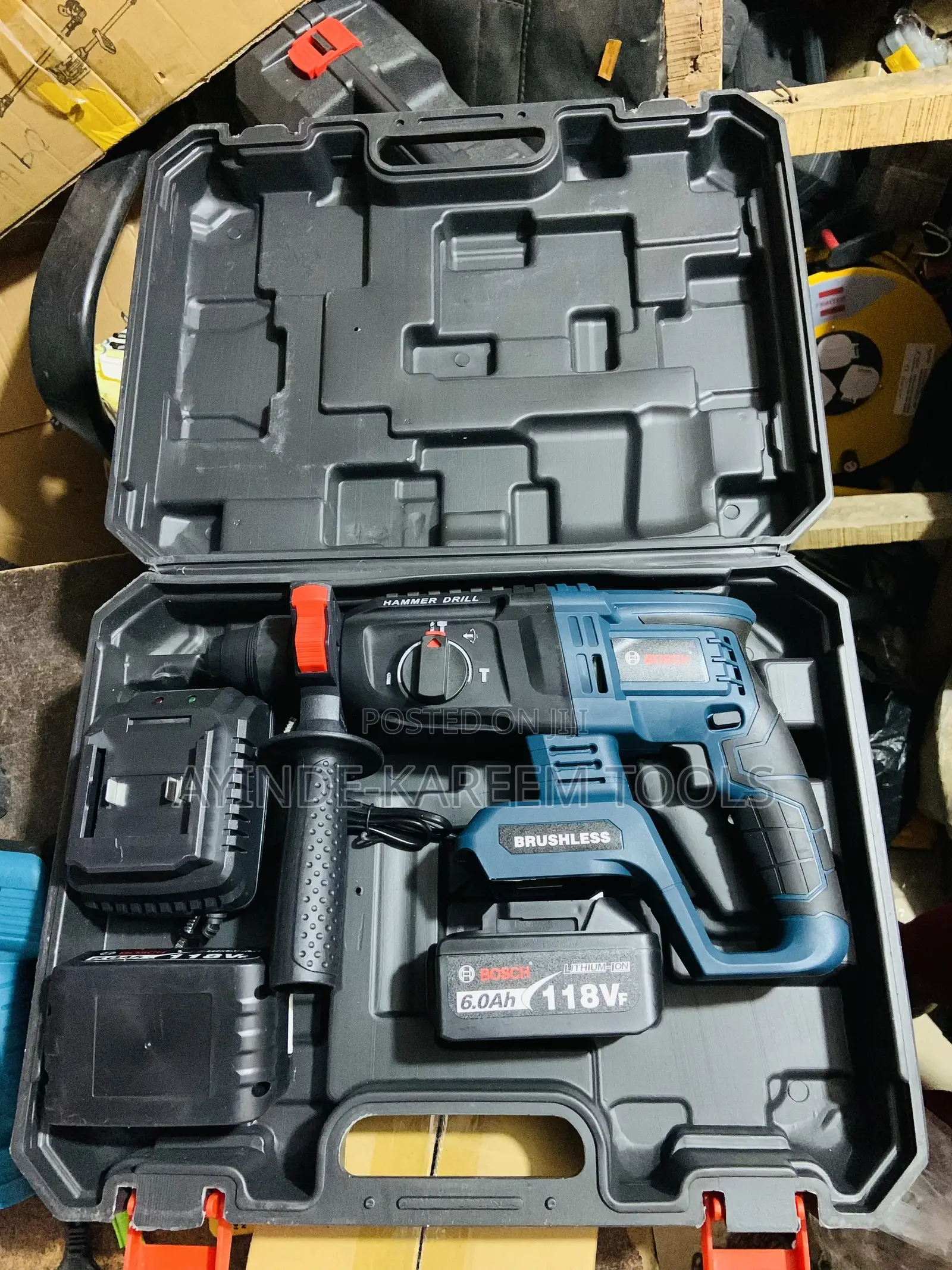 Brushless Cordless Rotary Hammer Drill Machine