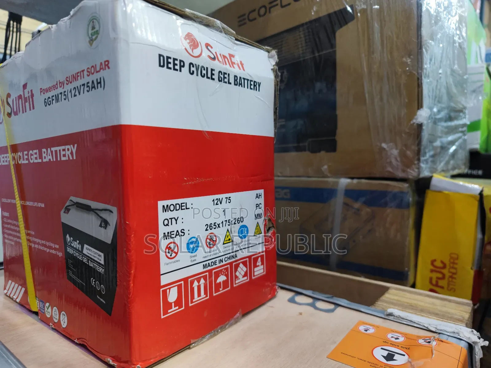 75ah Gel Battery Sunfit