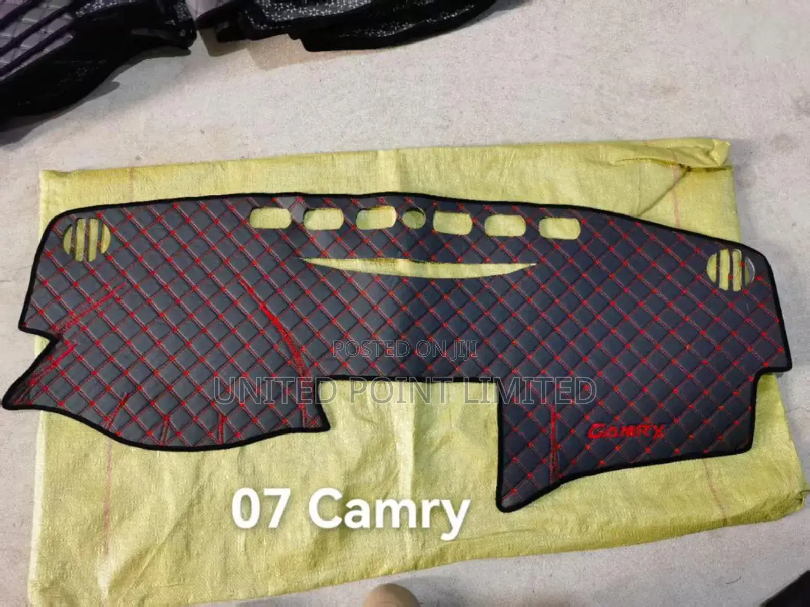 Leather Dashboard Cover for Camry 07 Red