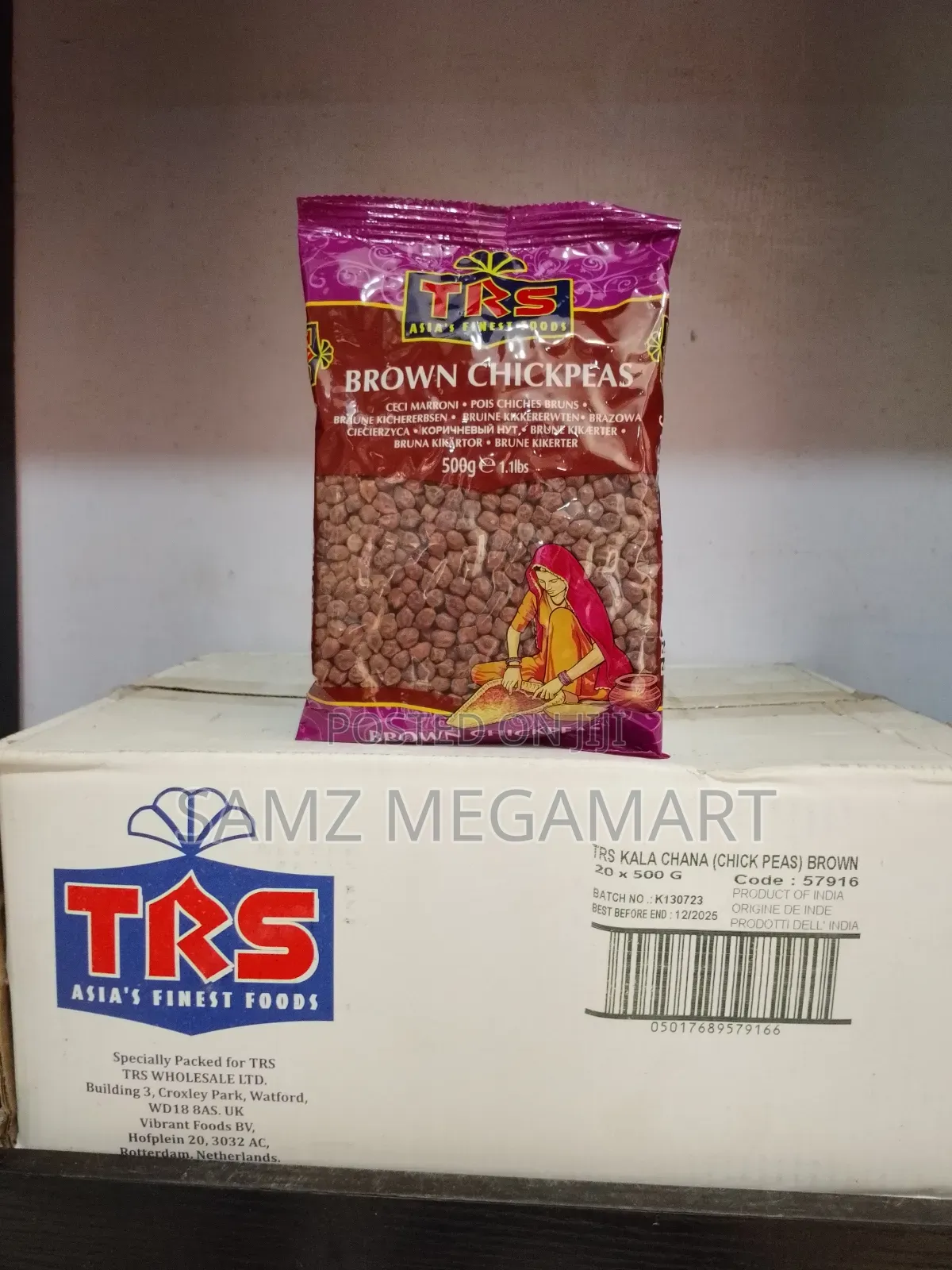 Trs Brown Chick Peas (Kala Chana) 20x500g
