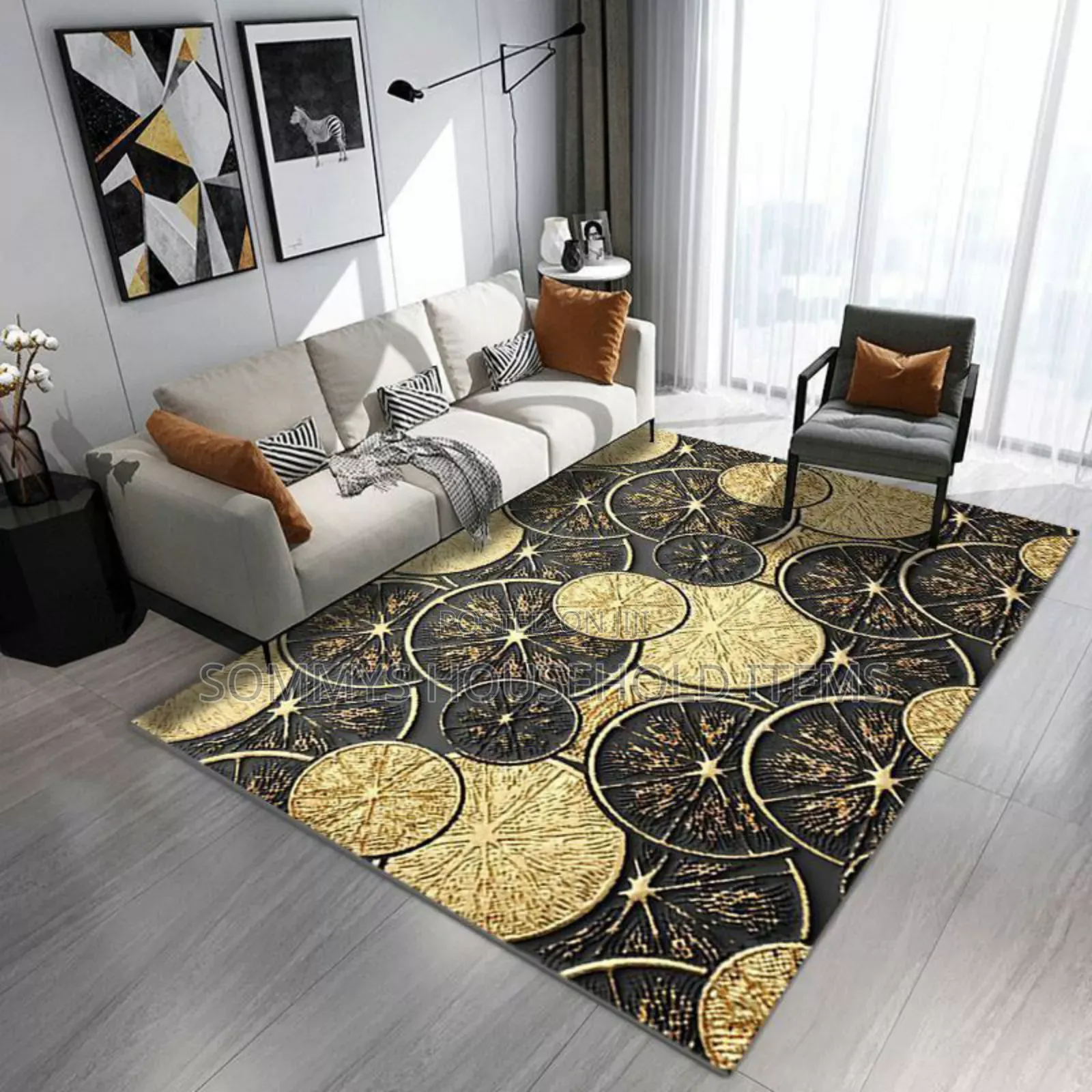 3d Center Rug (Size 160x230cm)
