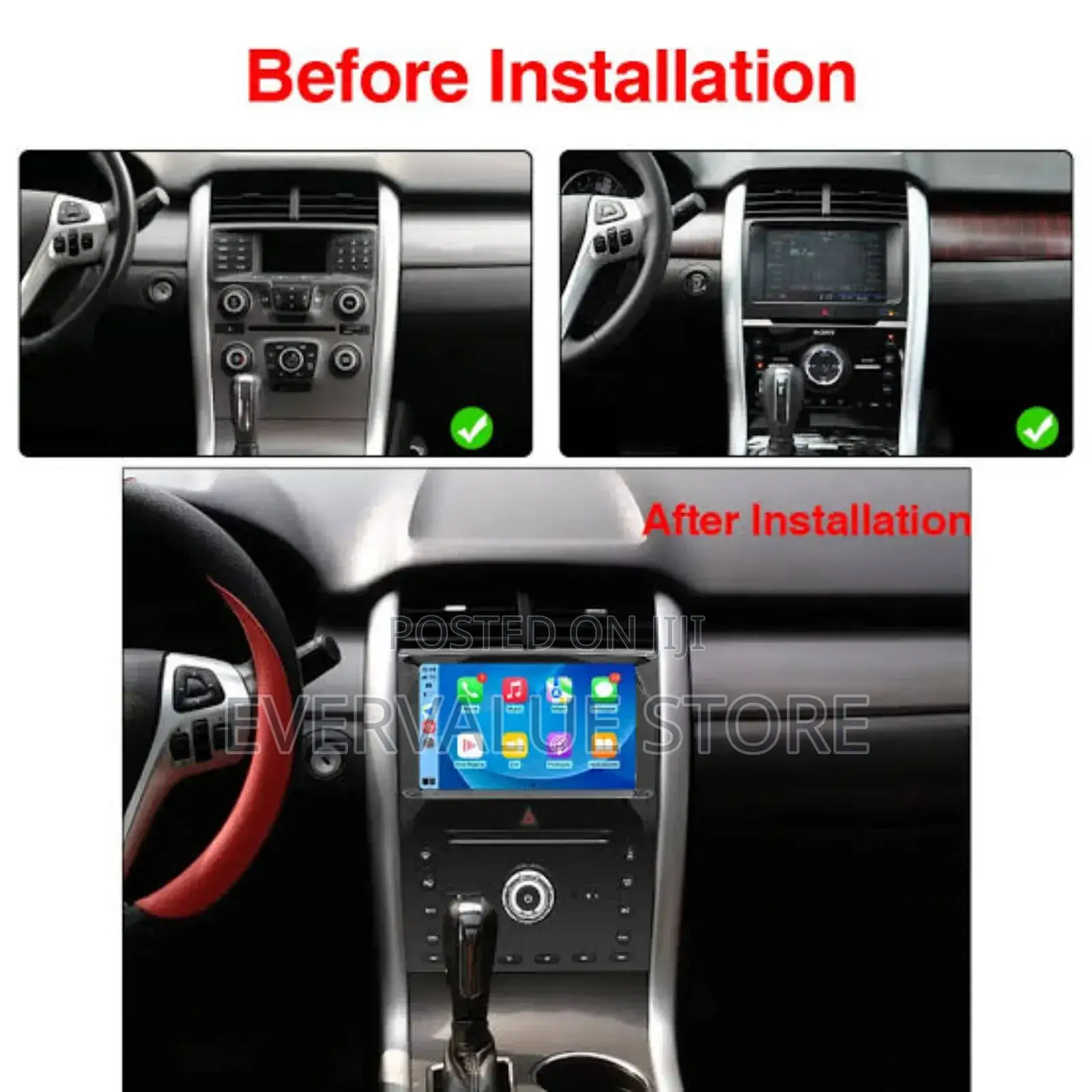 Ford Edge 2008-2015 Android System With Carplay + Camera