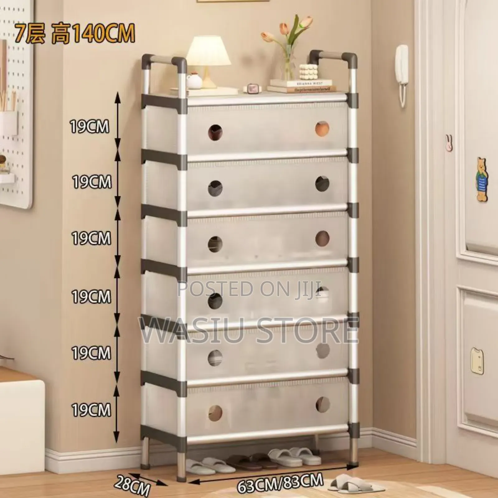 7 Layer Shoe Rack Designed for Organizing Footwear