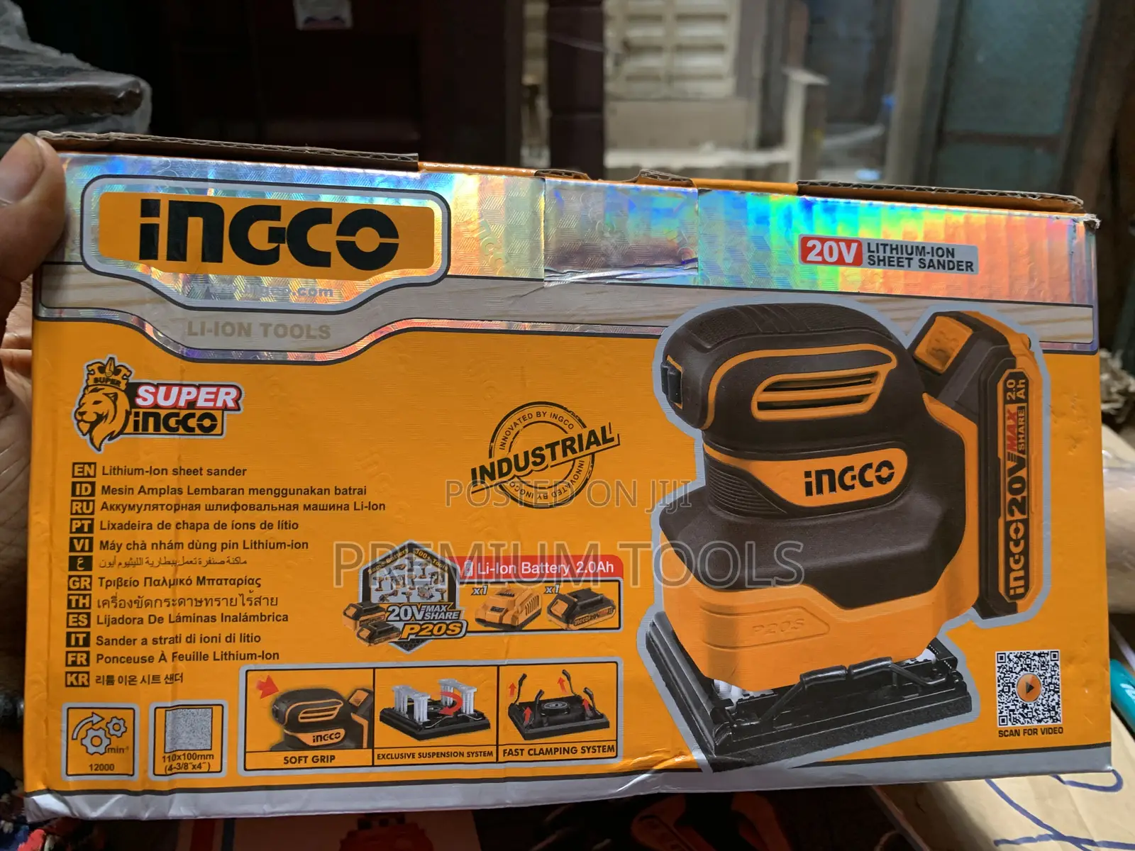 Ingco Sander Cordless 1 Battery