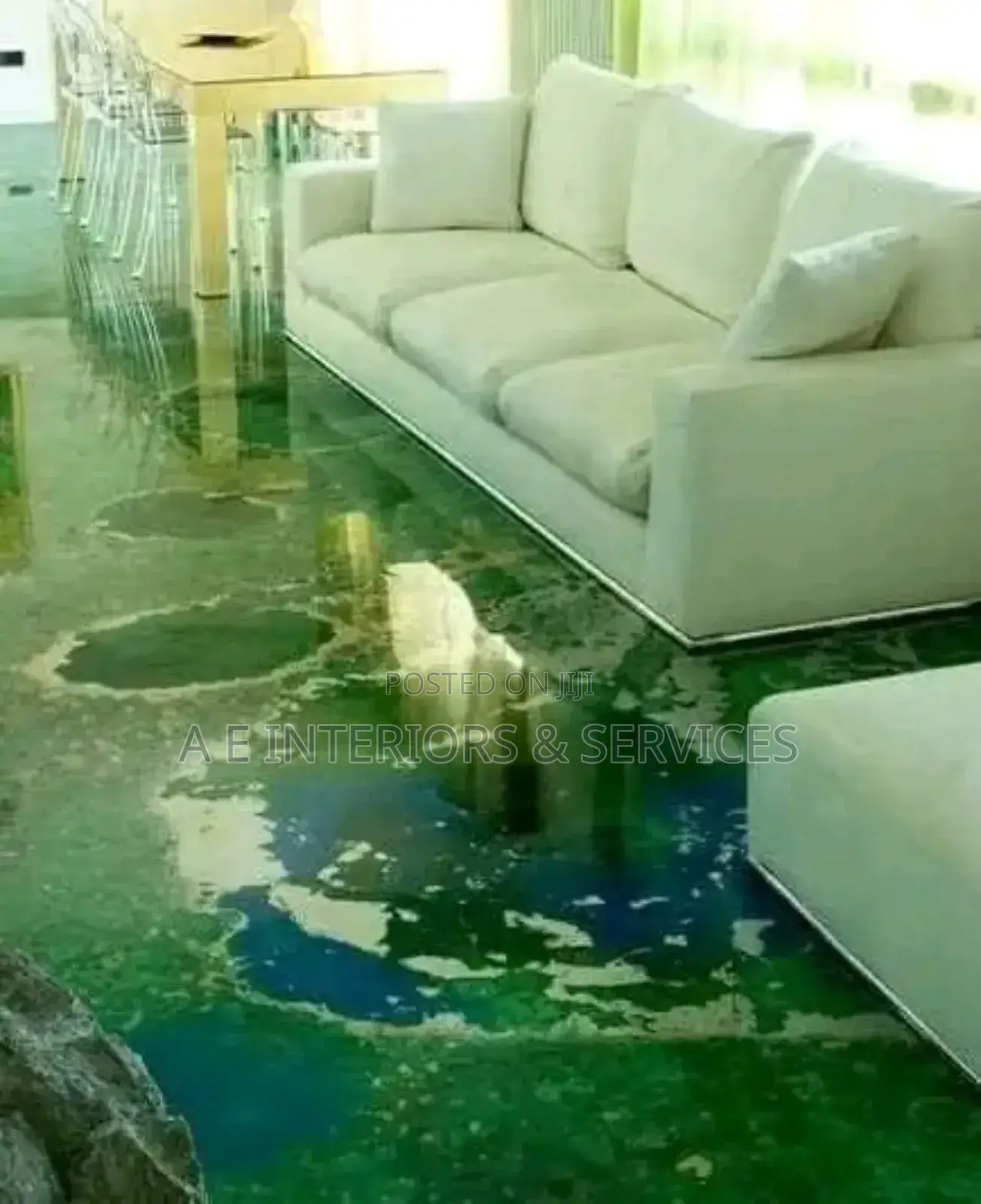 Epoxy 3d And Metallic Floor