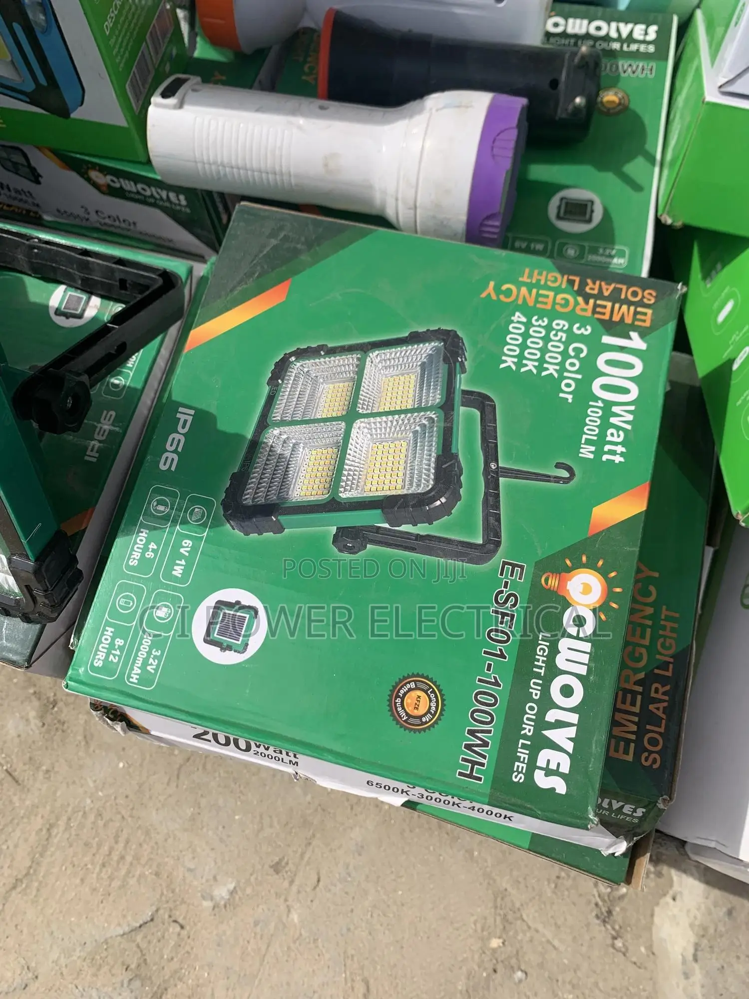 100 Watts C Wolves Rechargeable Light