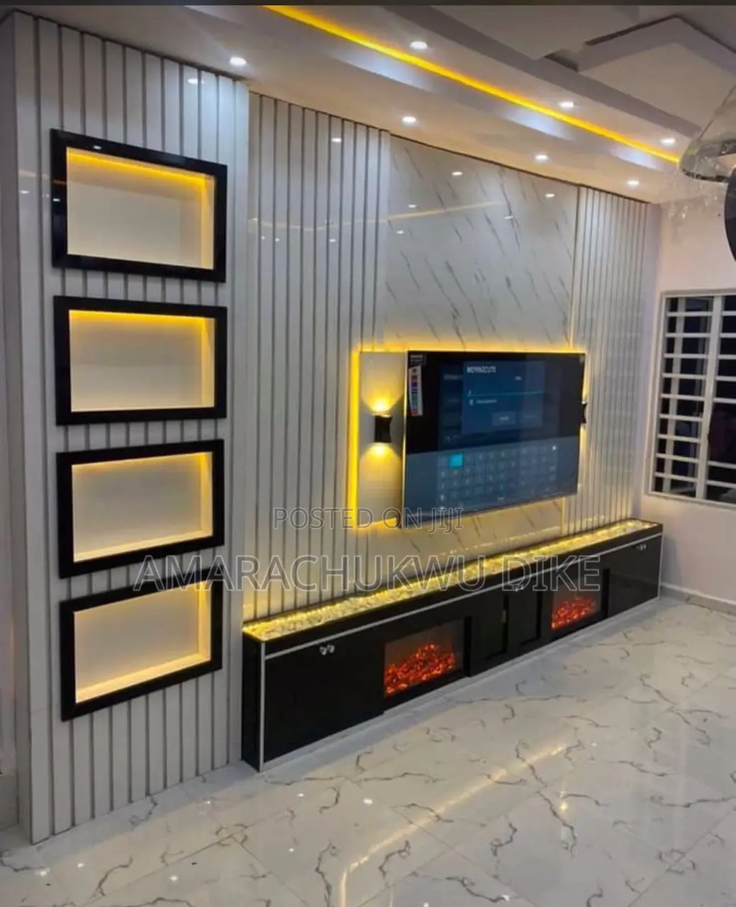 Fluted Panel Tv Unit Available Nationwide Delivery