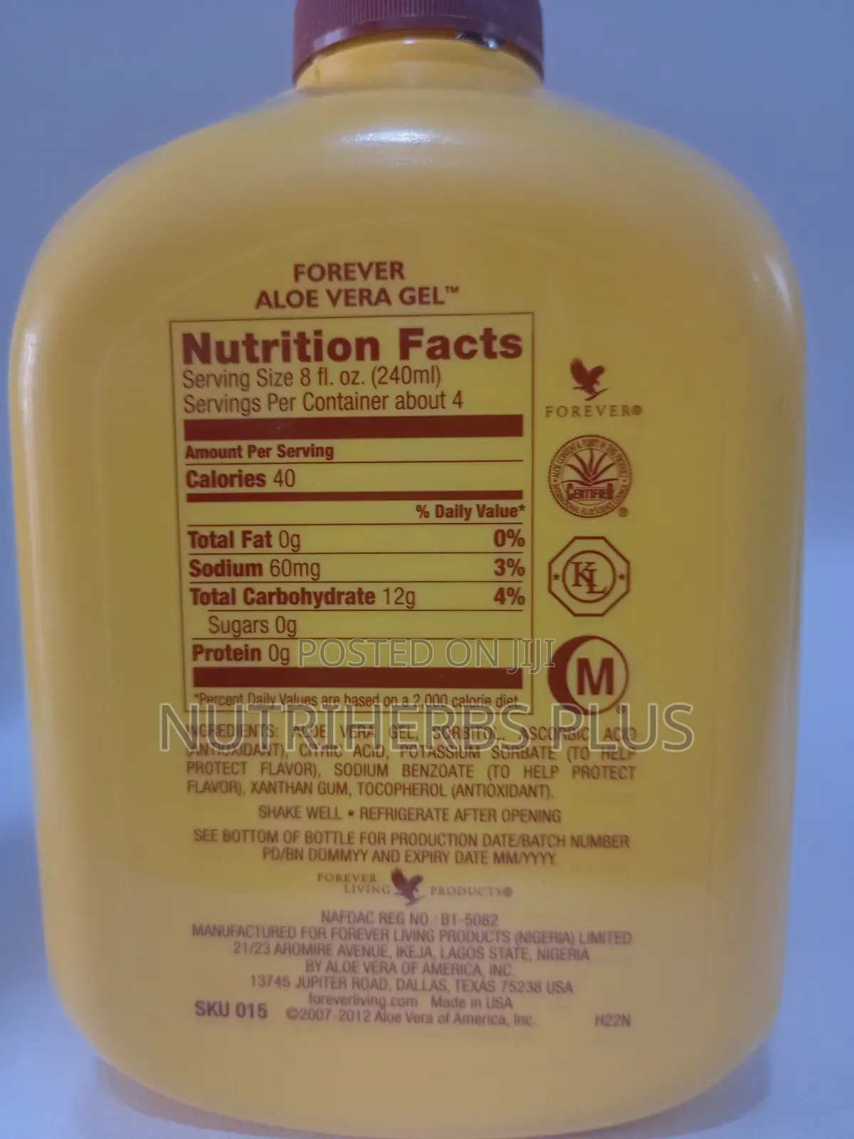 Forever Living Aloe Vera Gel Drink. 100% Fda Approved