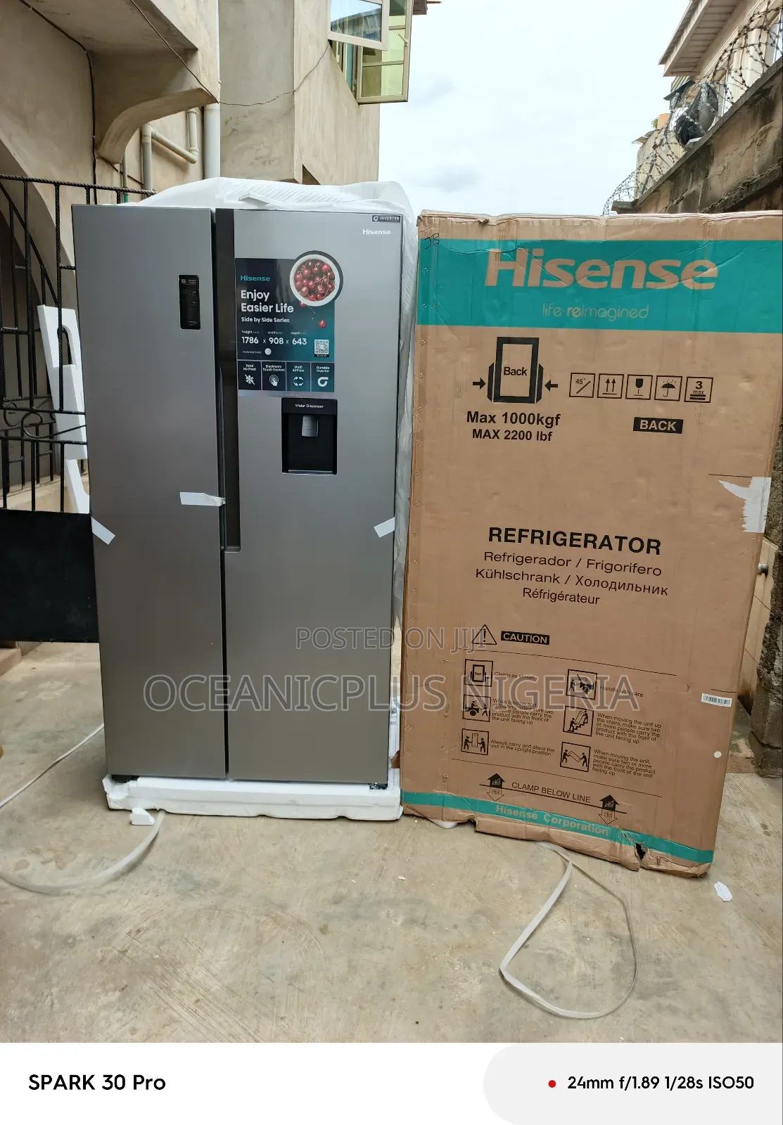 Hisense Side by Side Refrigerator Rc-67ws Best Performance