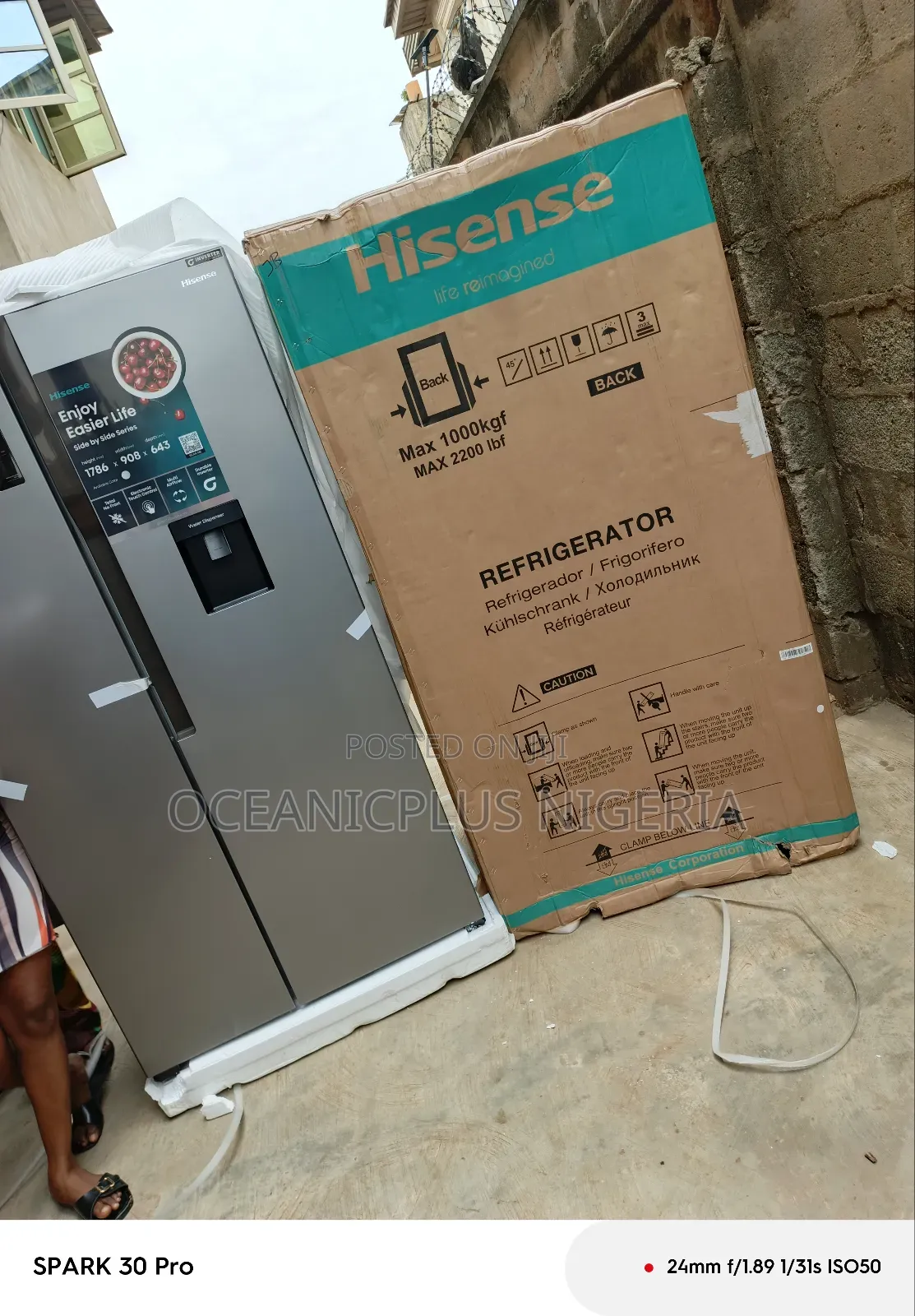 Hisense Rc-67ws Latest Side by Side Refrigerator