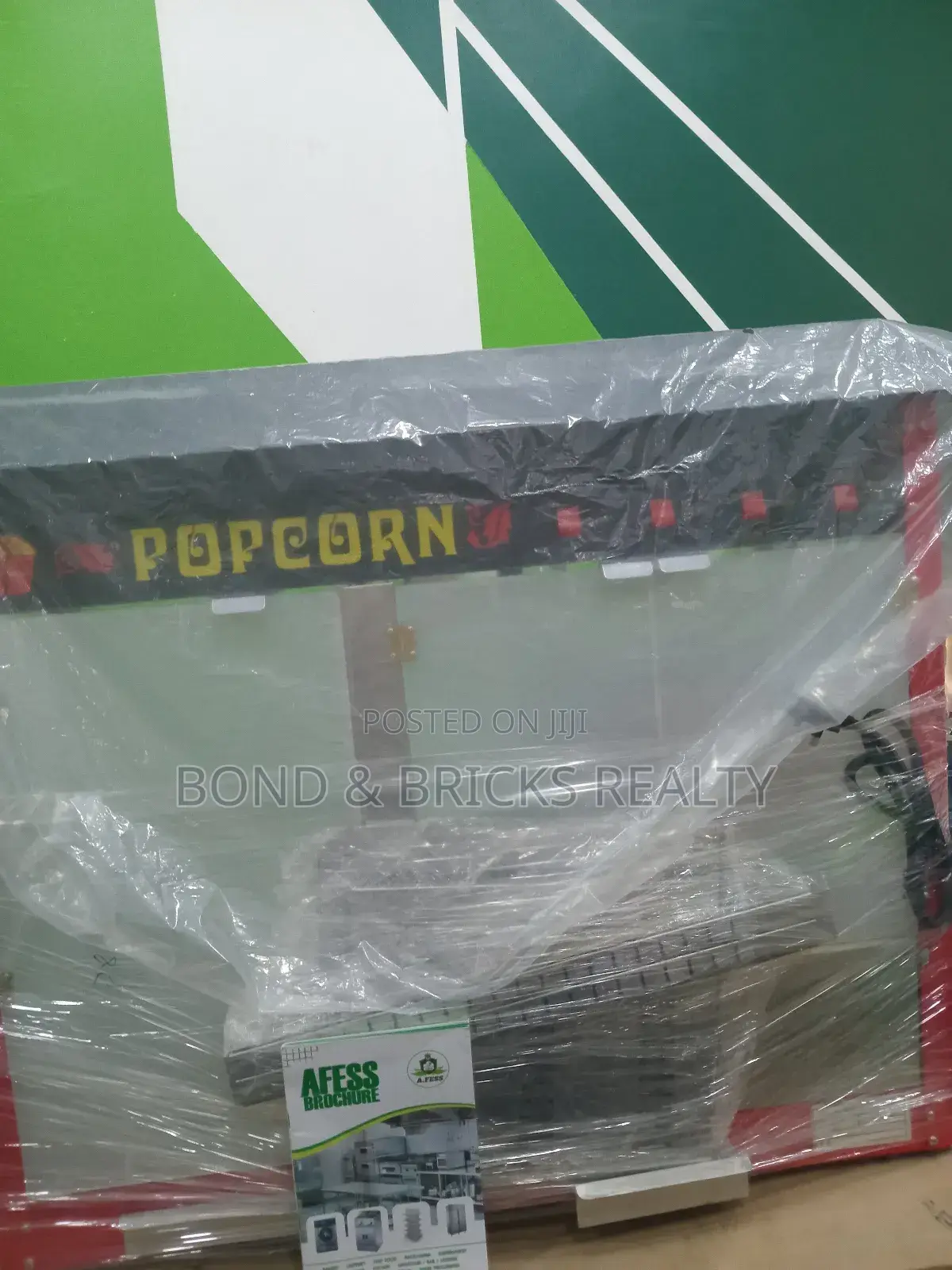 Afess Industrial Popcorn With Warmer Machine