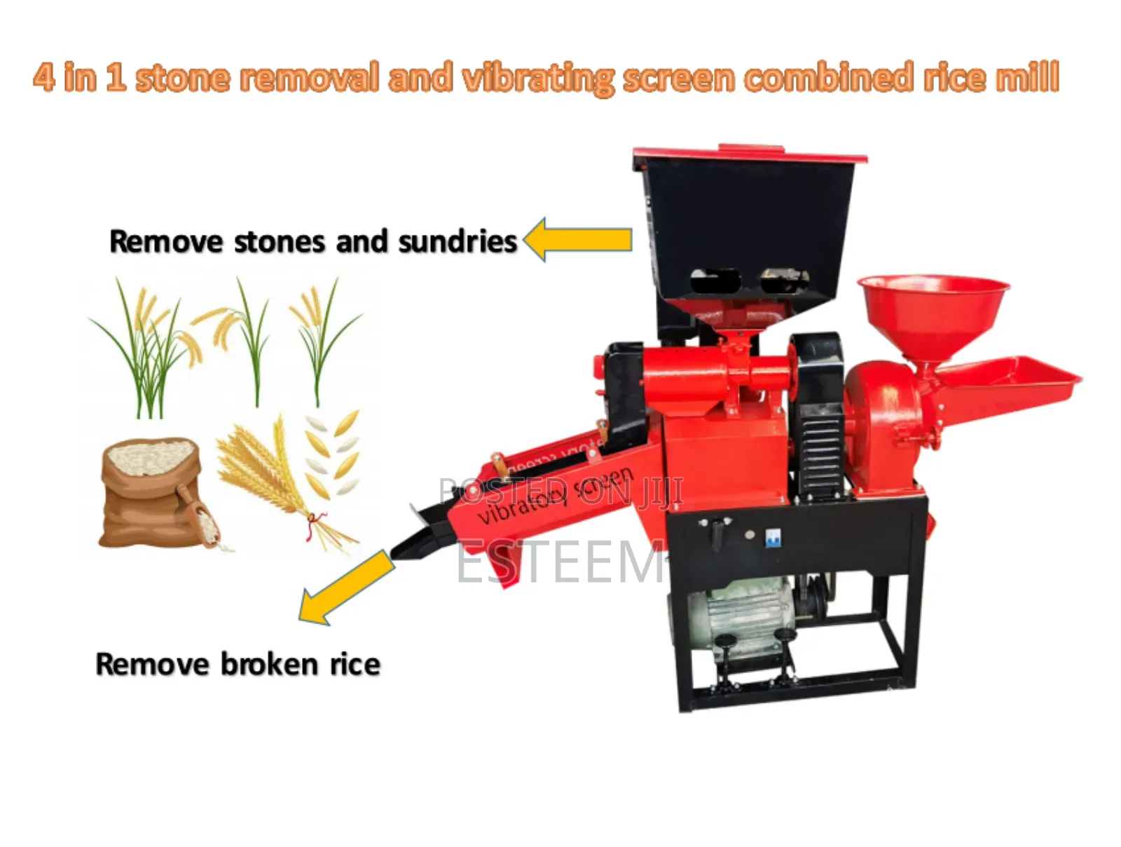 Combine Rice Milling Machine -4in1