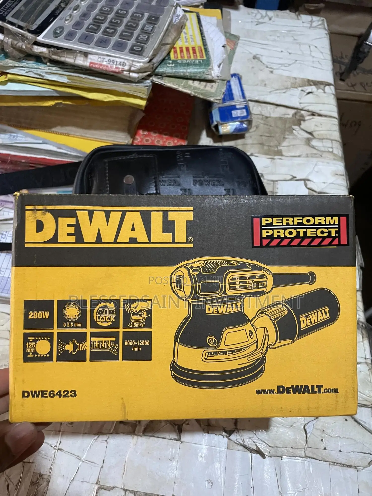 Dewalt Dwe6423 125mm 5" Random Orbital Sander 240v